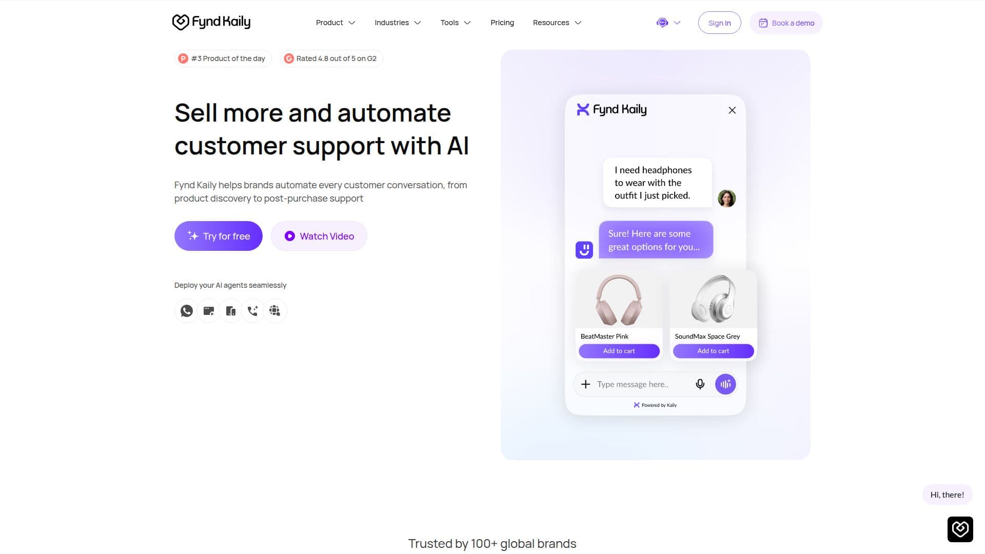 Plataforma Kaily AI screenshot