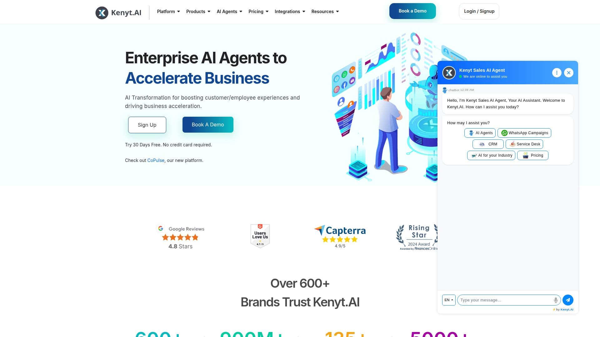 Kenyt.AI Agents screenshot