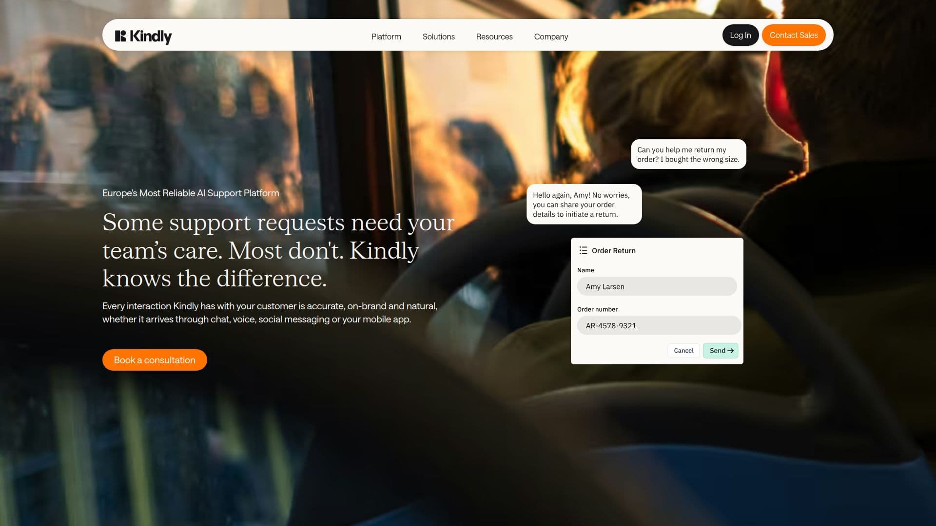 Kindly.ai screenshot