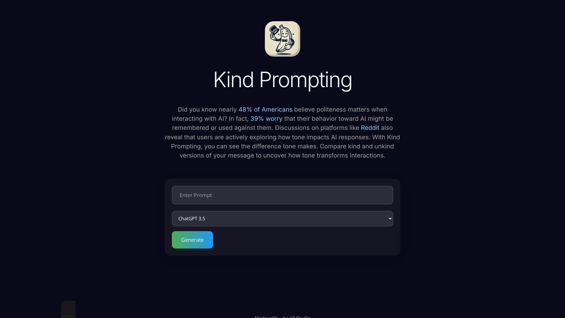 لقطة شاشة لـ Kind Prompting