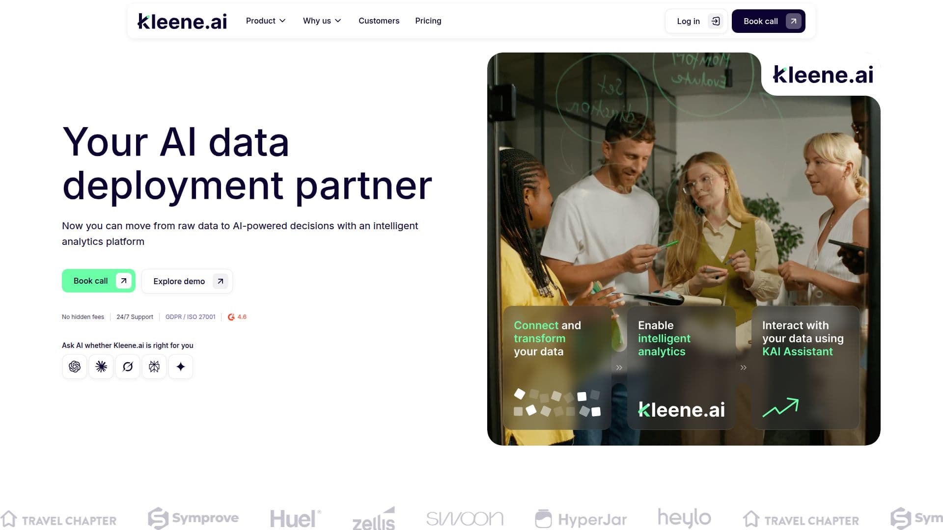 Kleene.ai Data Platform screenshot