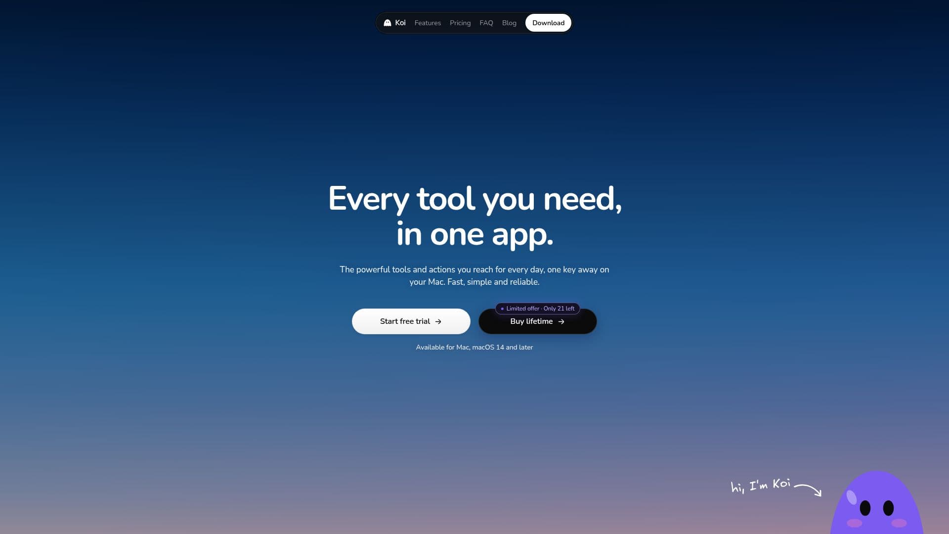 Koi for Mac screenshot