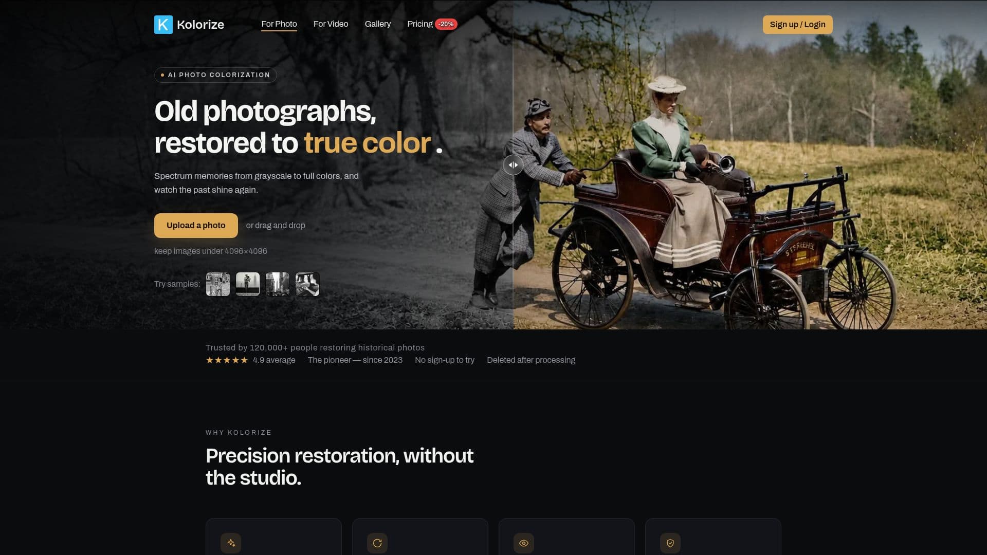 Kolorize AI Photo Colorizer screenshot