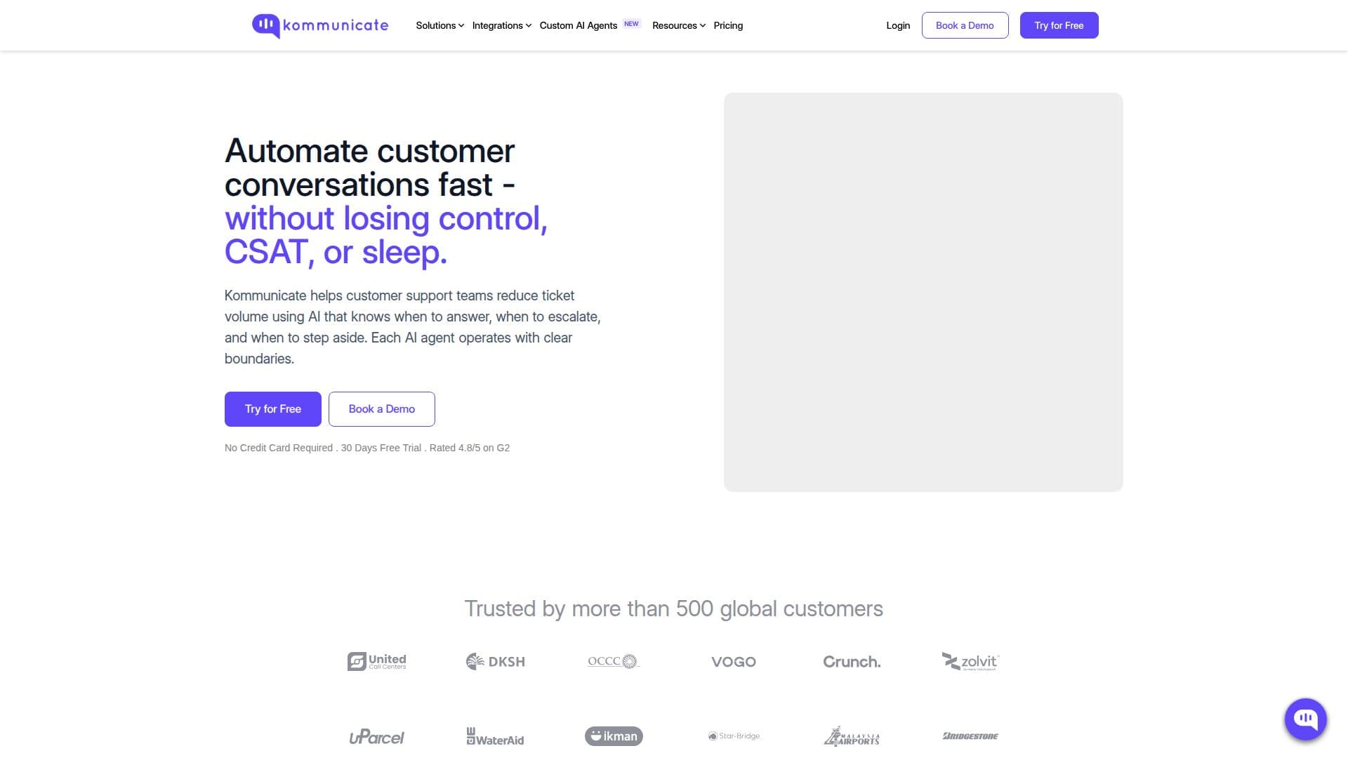Kommunicate screenshot