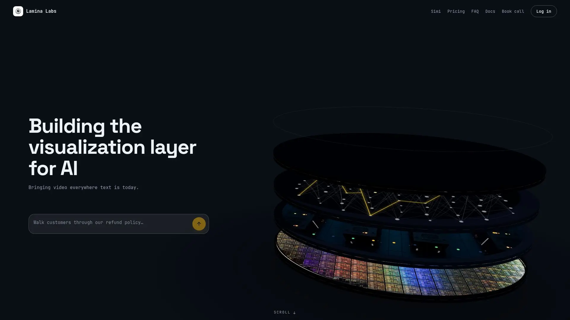 Capture d’écran de Lamina Labs — Outils de Visualisation IA
