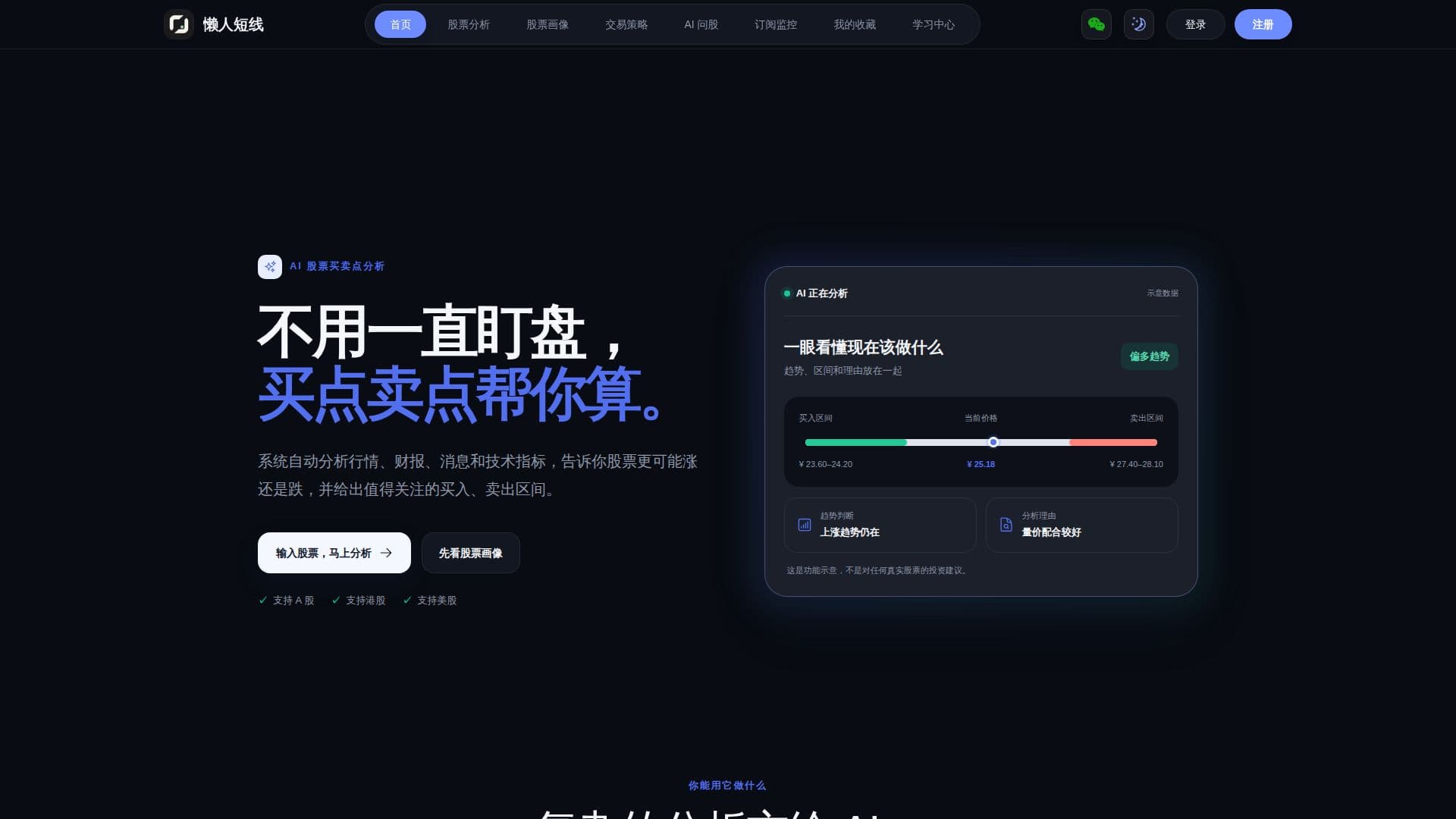懒人短线 screenshot