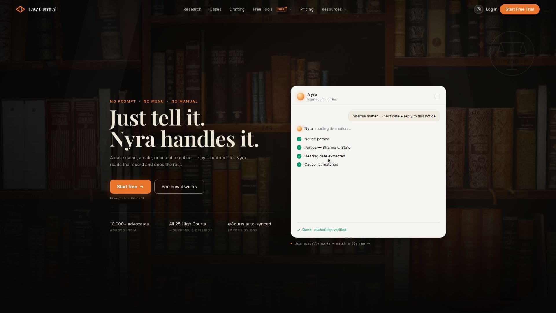 LawCentral AI screenshot
