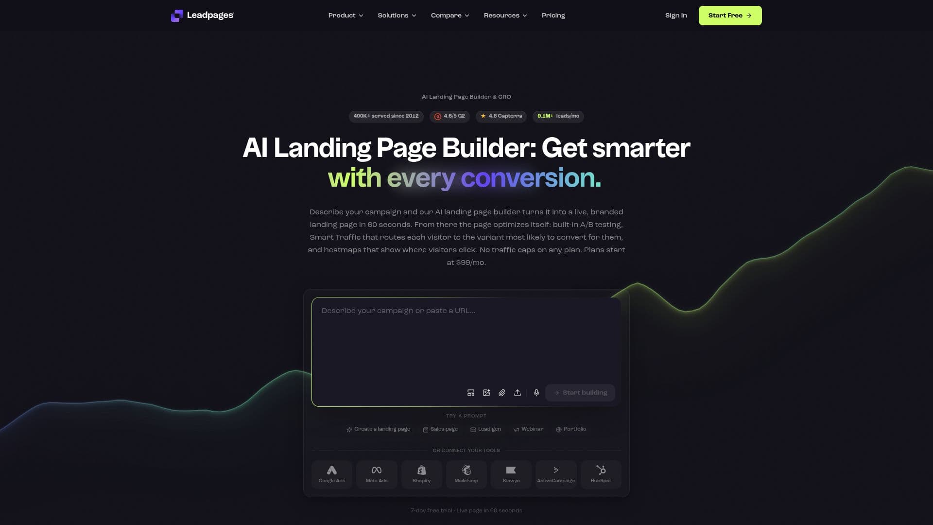 Leadpages のスクリーンショット