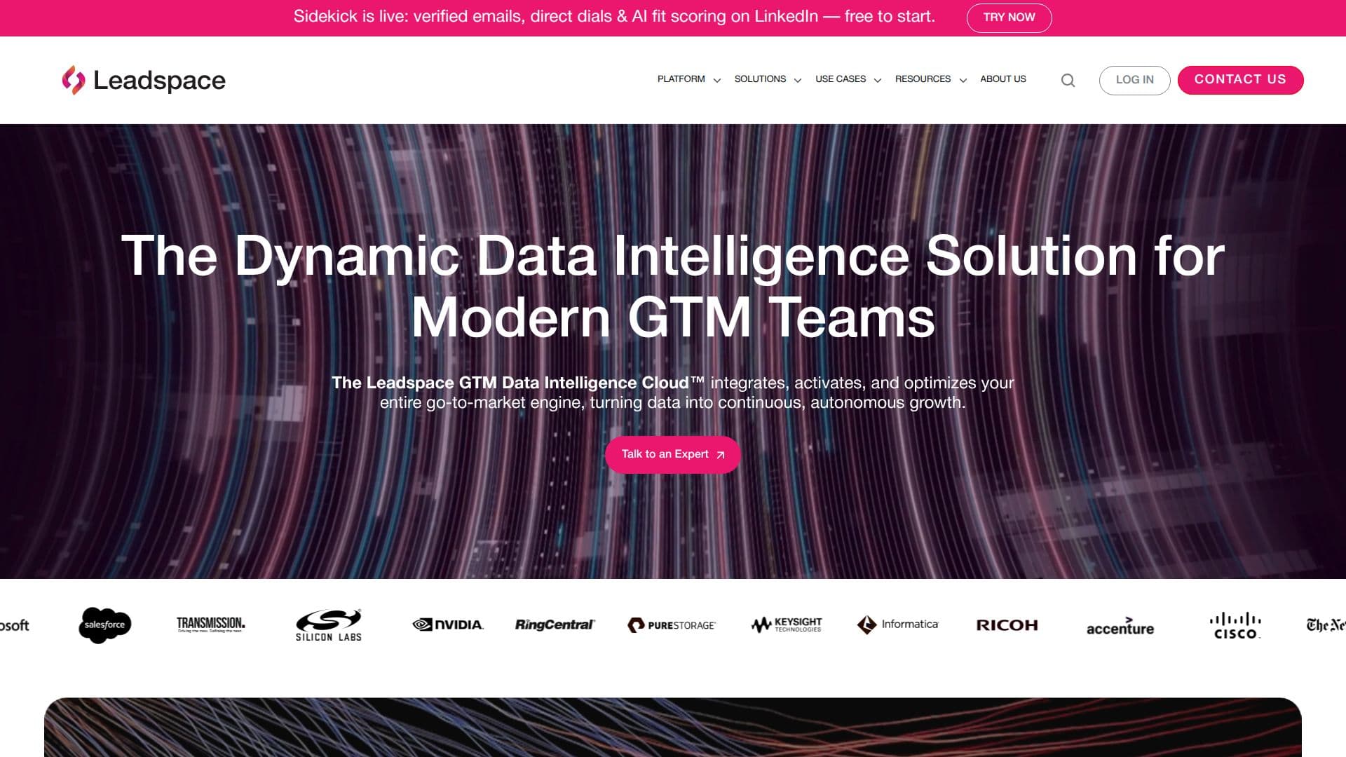 Leadspace GTM Data Intelligence Cloud screenshot