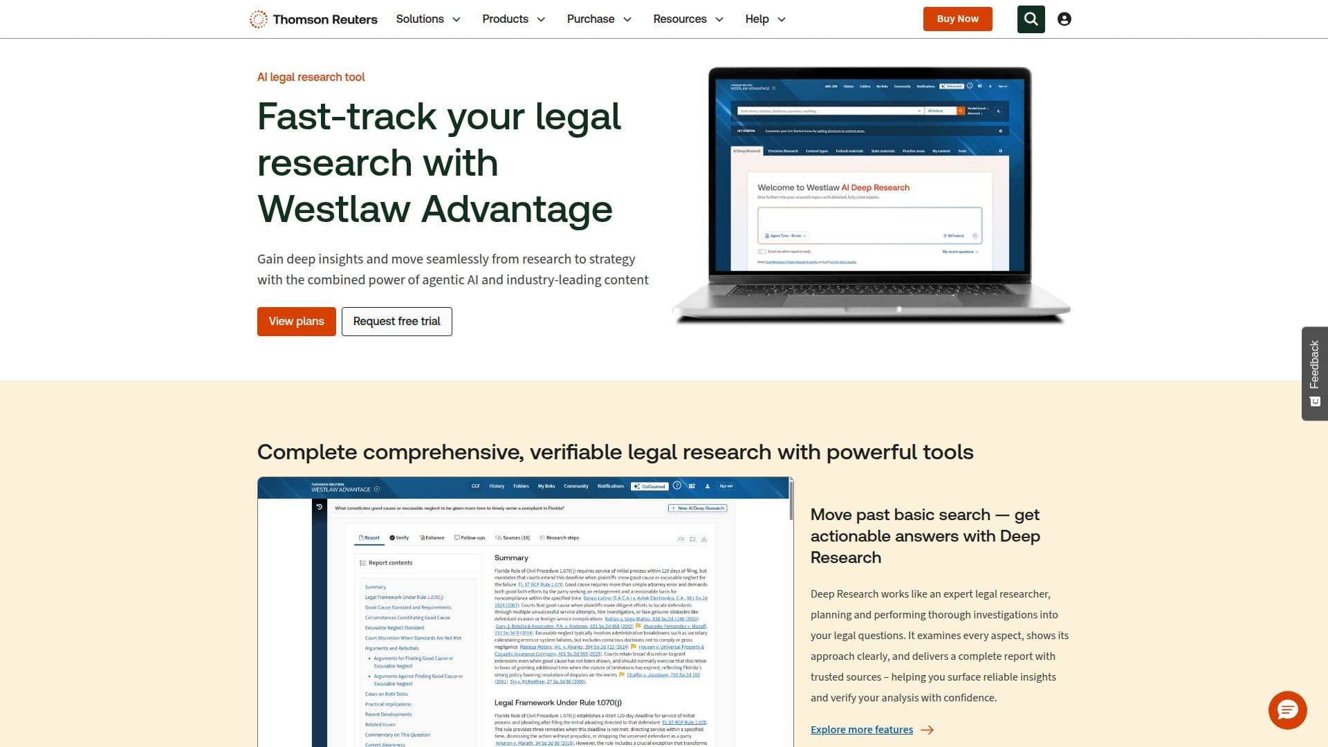 Westlaw Precision AI screenshot