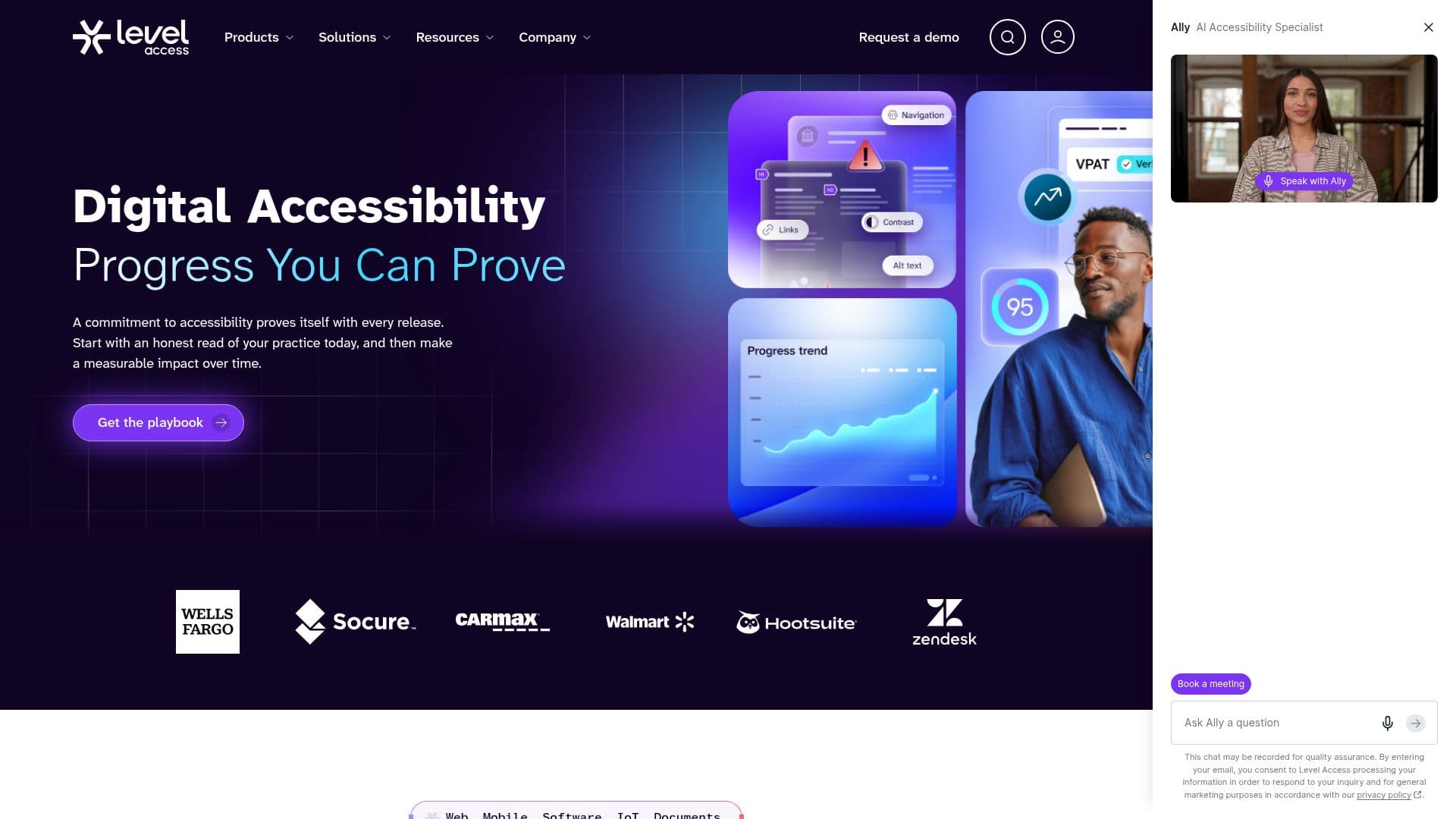 Plataforma de Accesibilidad Digital Level Access screenshot