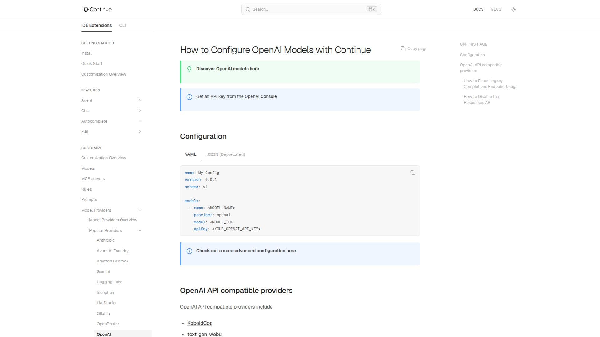 LocalAI Konfigurationshandbuch screenshot