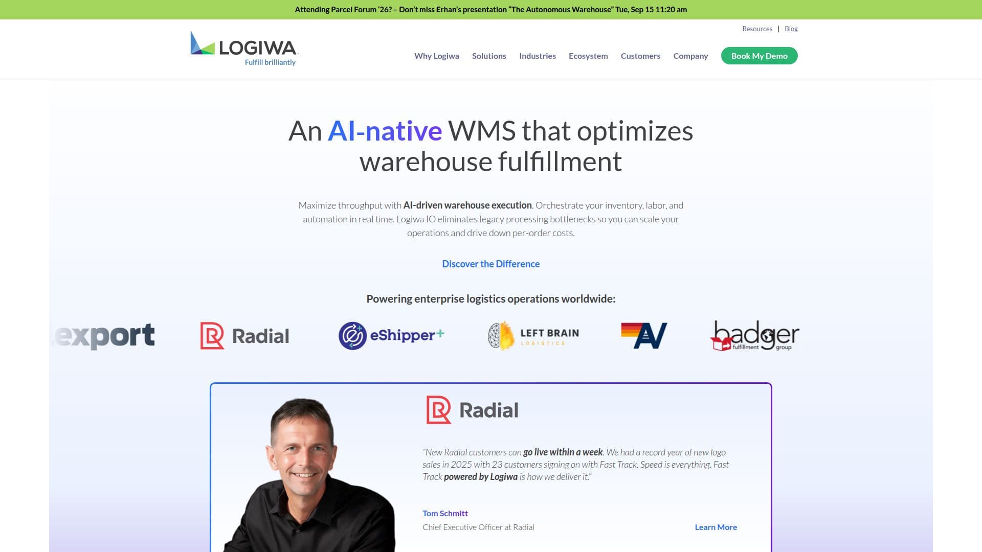 Logiwa WMS screenshot