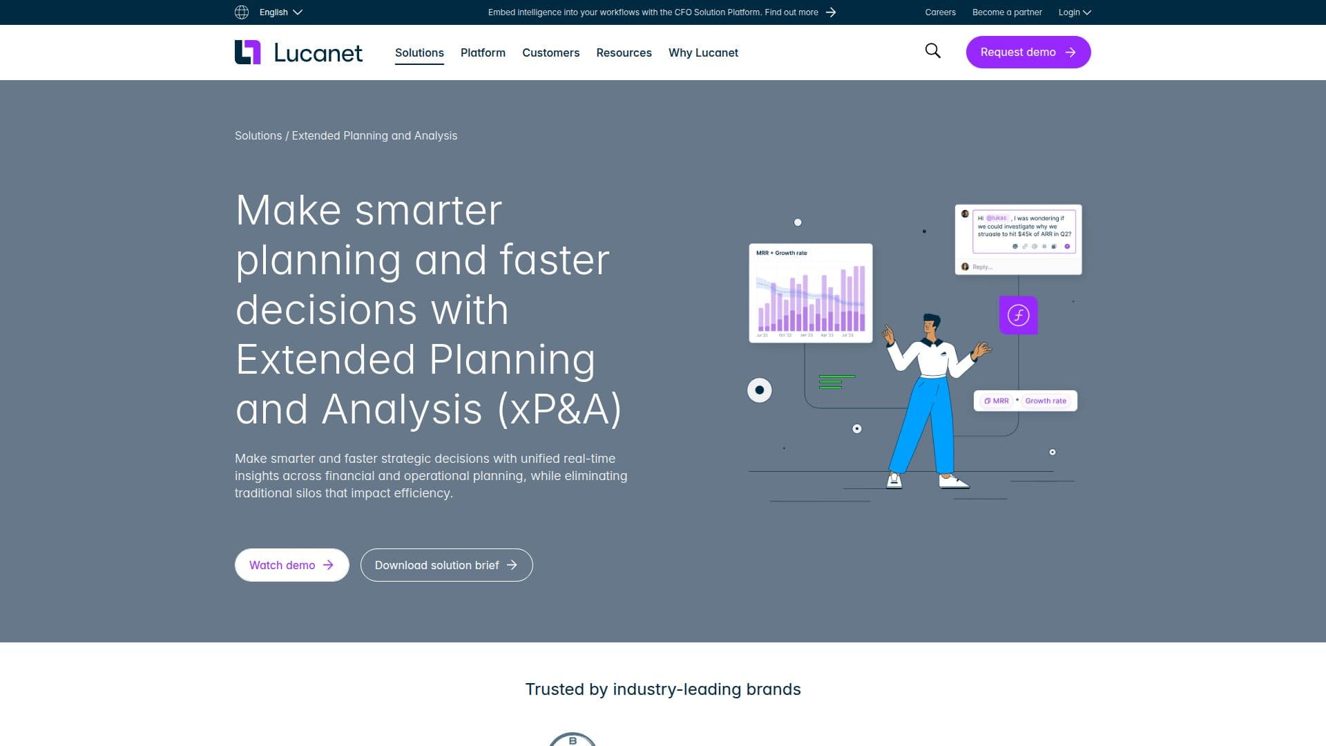 Lucanet xP&A screenshot