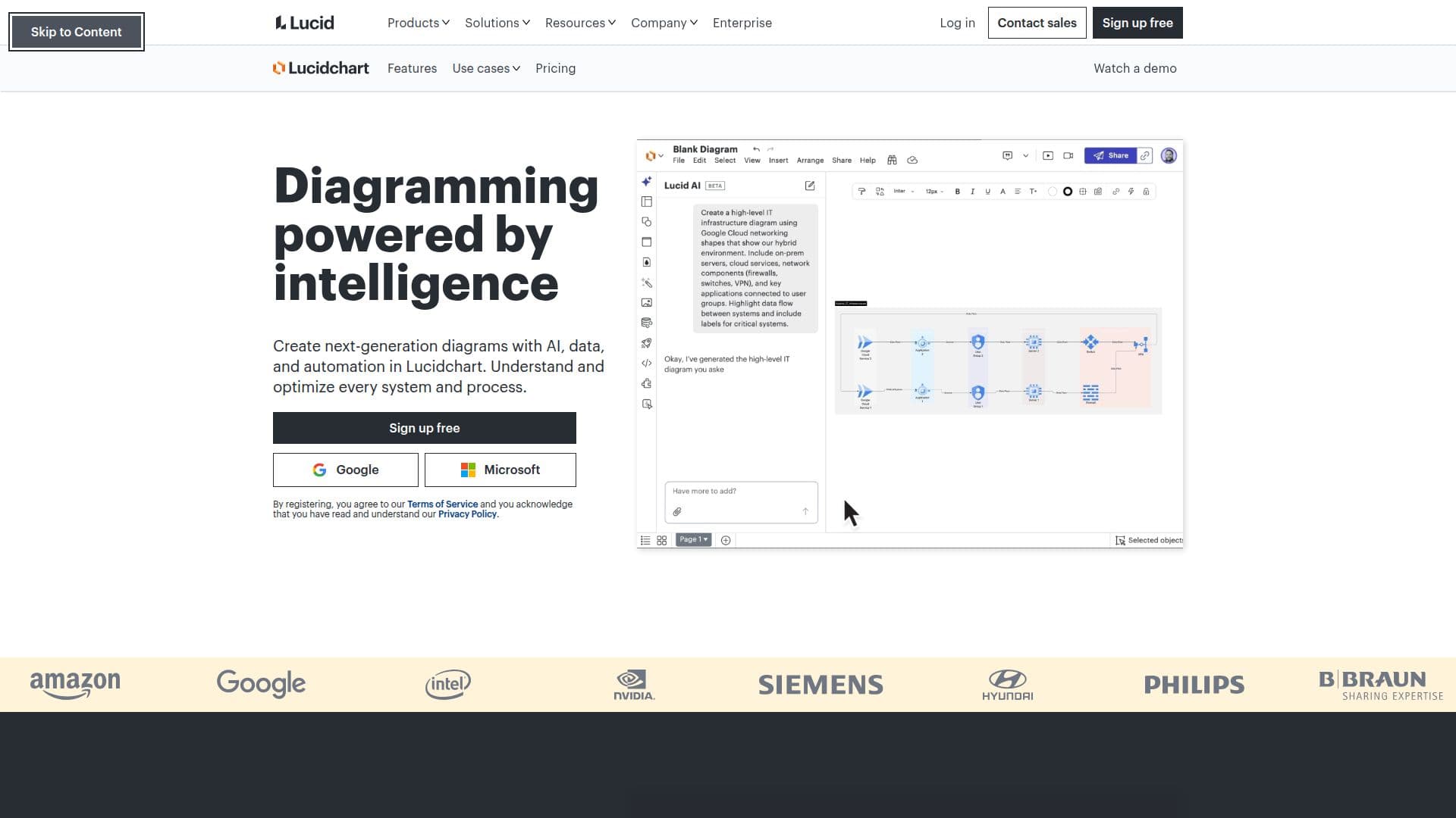 Lucidchart screenshot