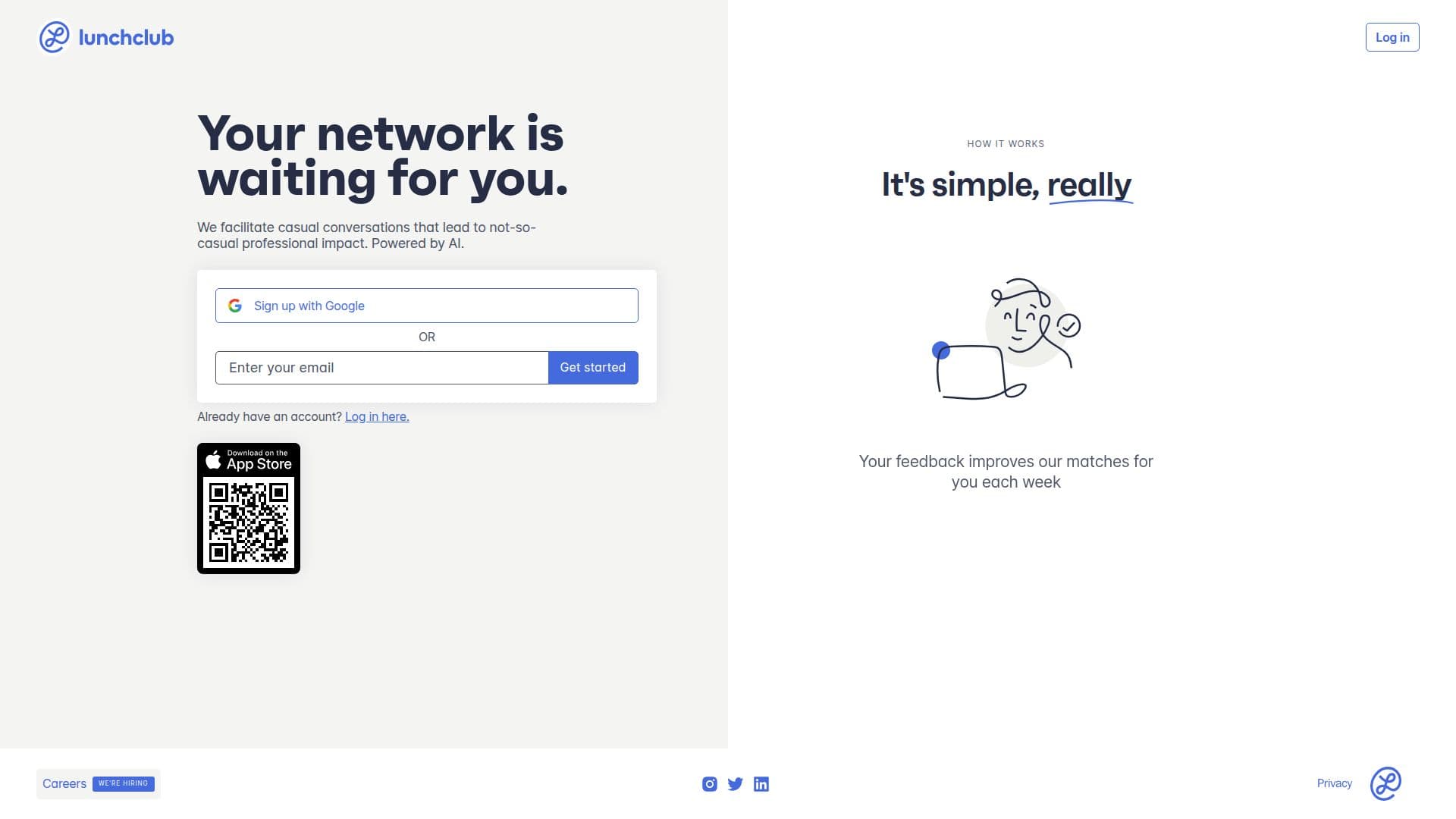 Lunchclub screenshot