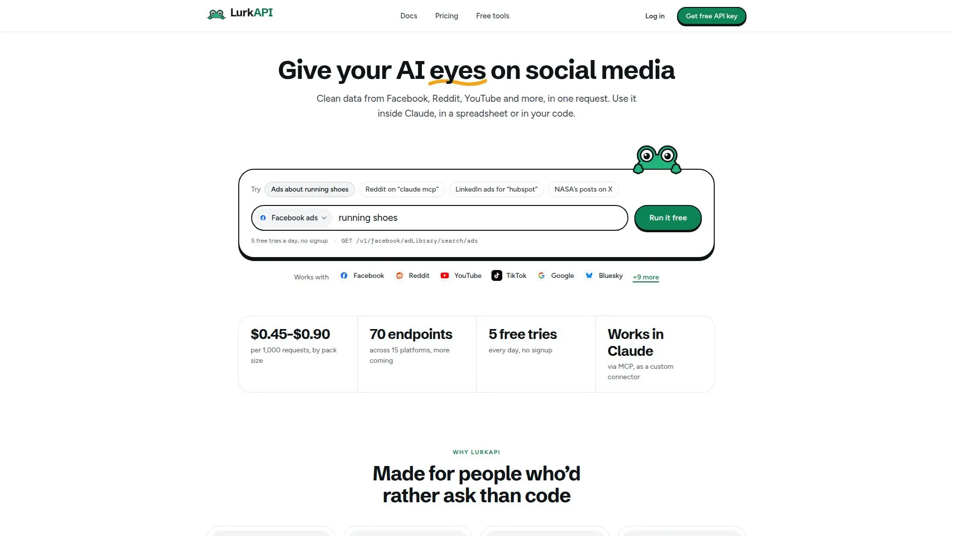 LurkAPI screenshot