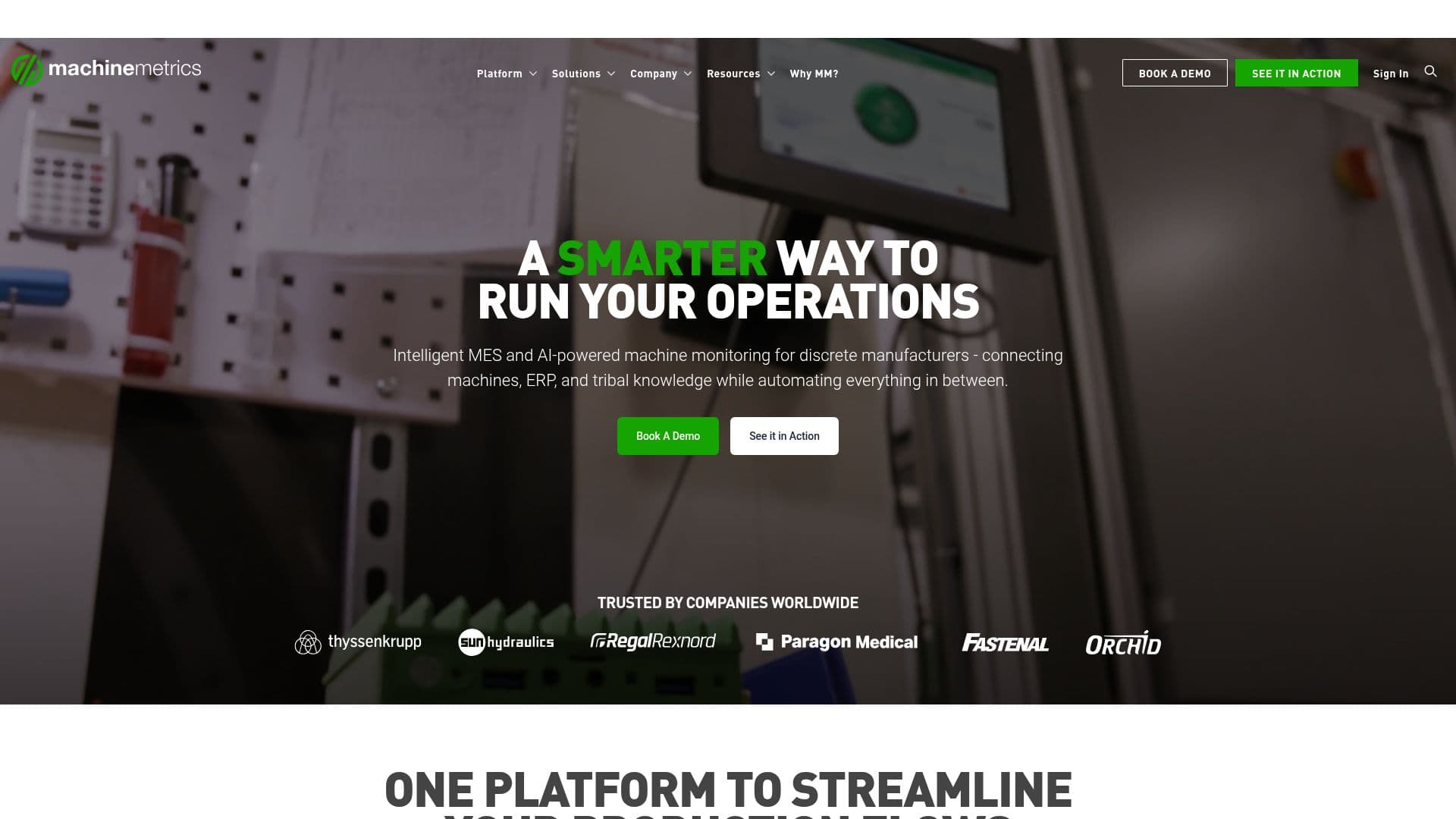 MachineMetrics screenshot