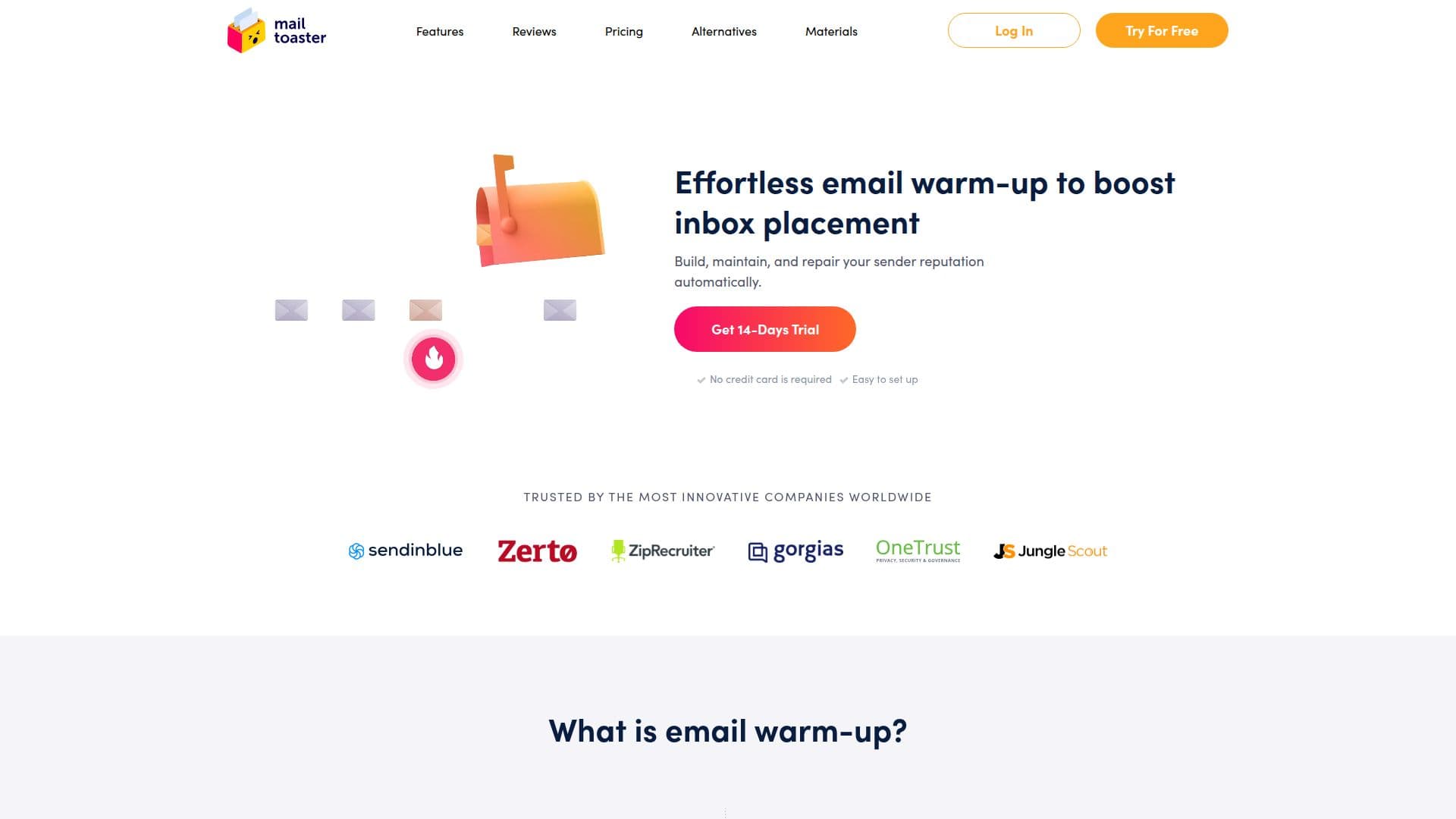 E-Mail Warm-Up Service von MailToaster screenshot