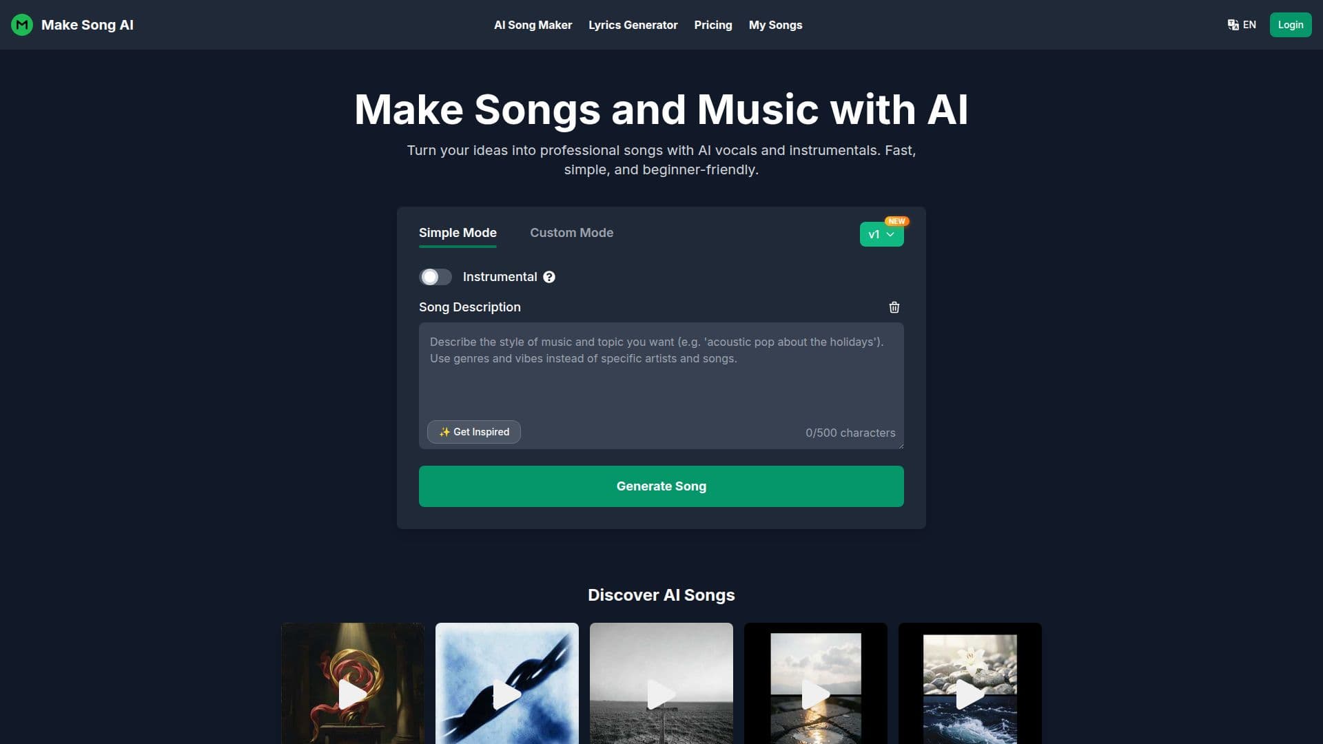 Make Song AI 스크린샷