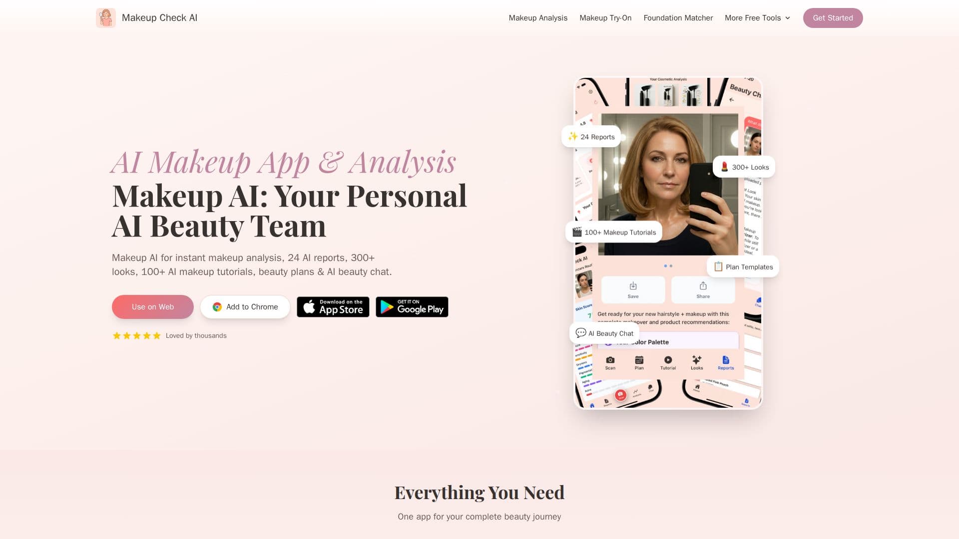 Скриншот Приложение Makeup AI