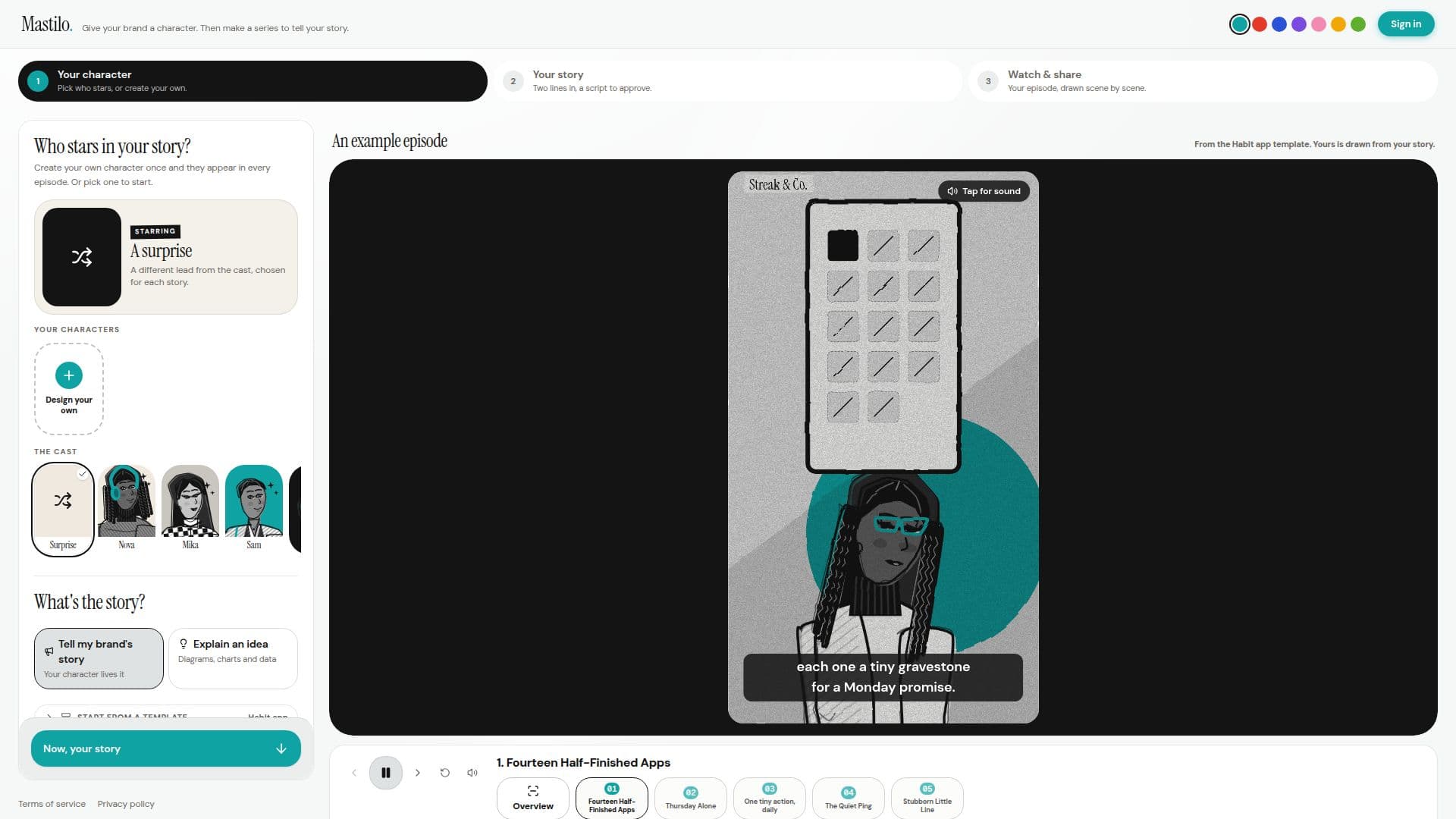 Screenshot von Mastilo