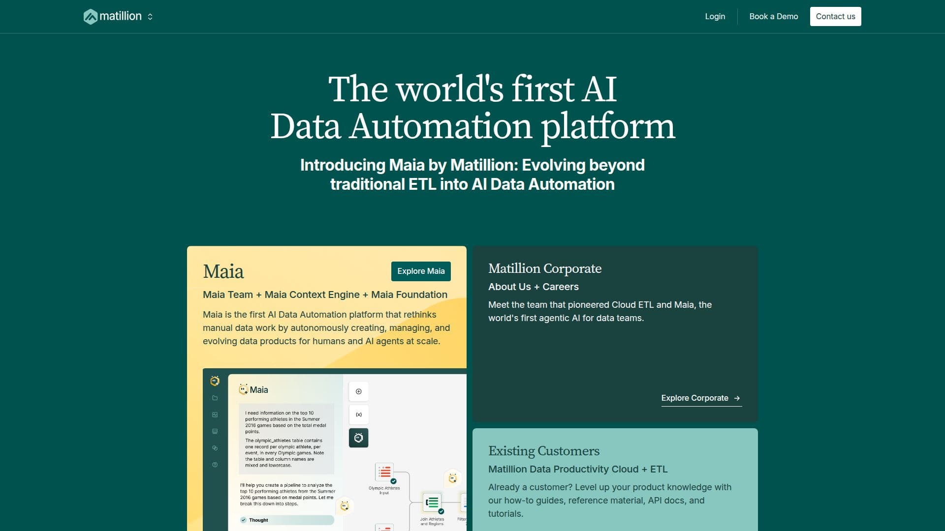 منصة تكامل البيانات ماتيلون screenshot