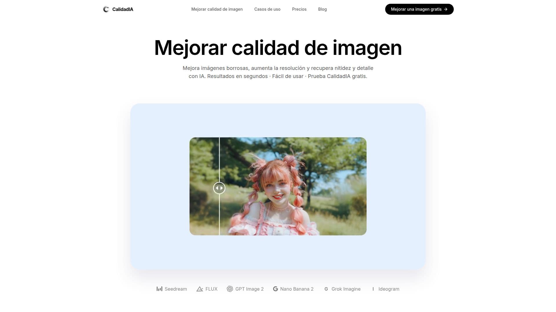 Captura de tela do CalidadIA