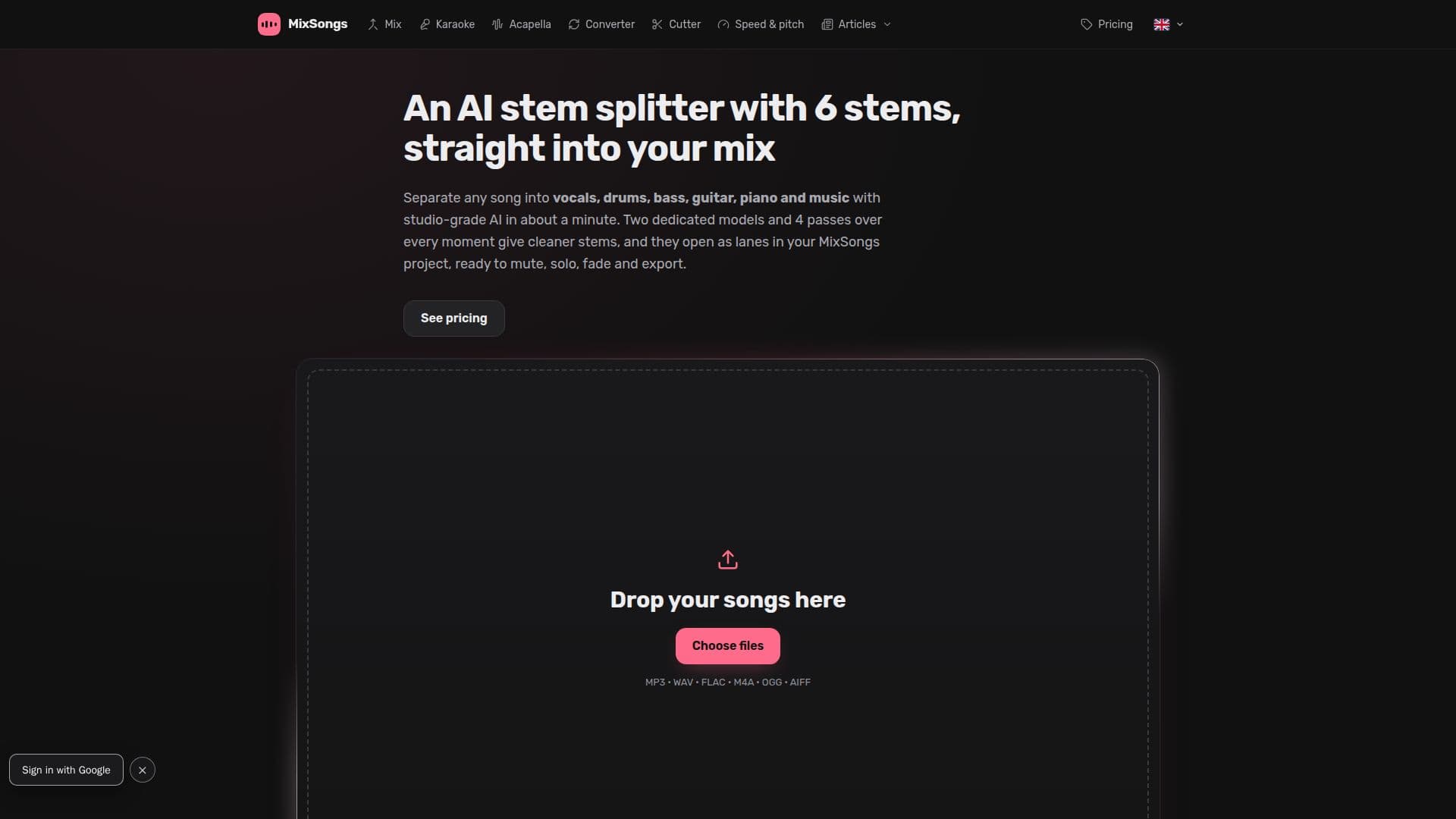MixSongs screenshot