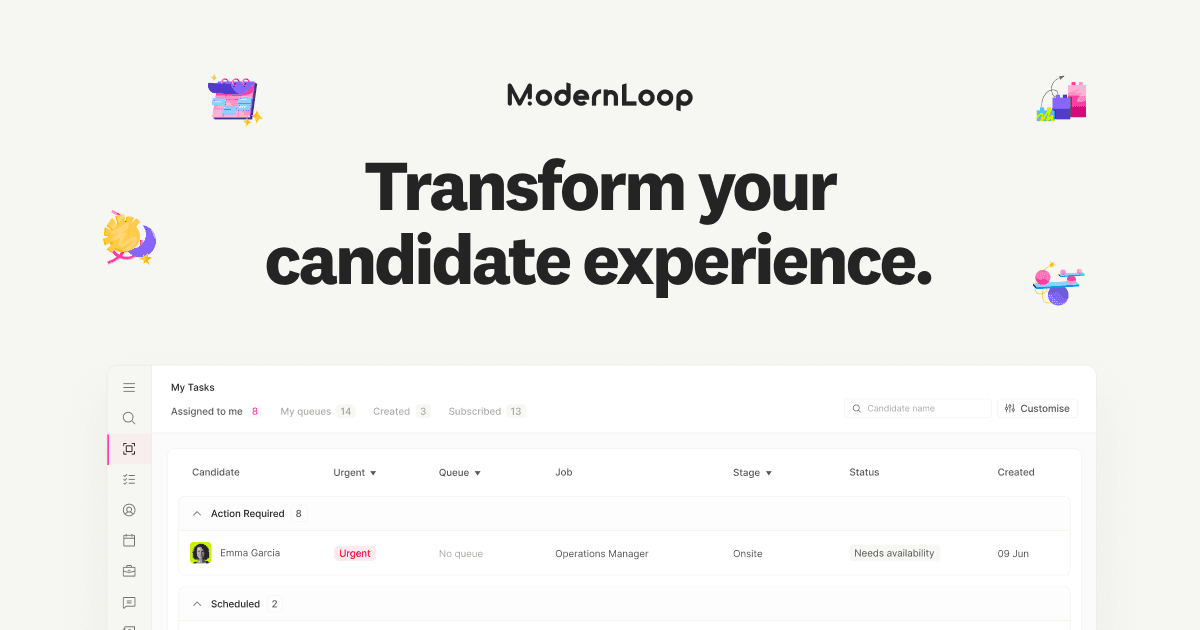 ModernLoop Automatisierte Interviewplanung screenshot