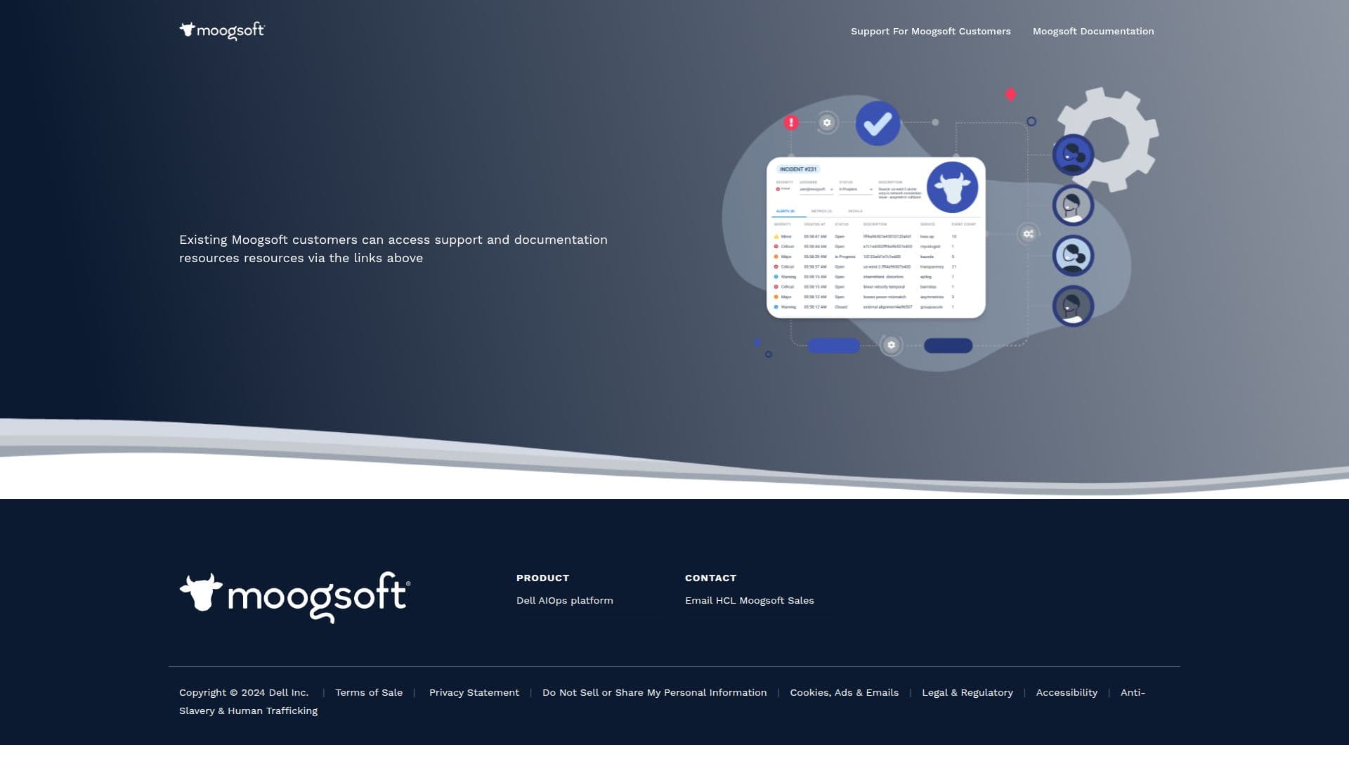 Plateforme Moogsoft AIOps screenshot