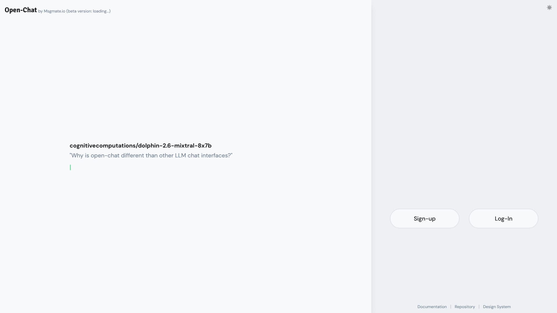 Open-Chat Go 스크린샷