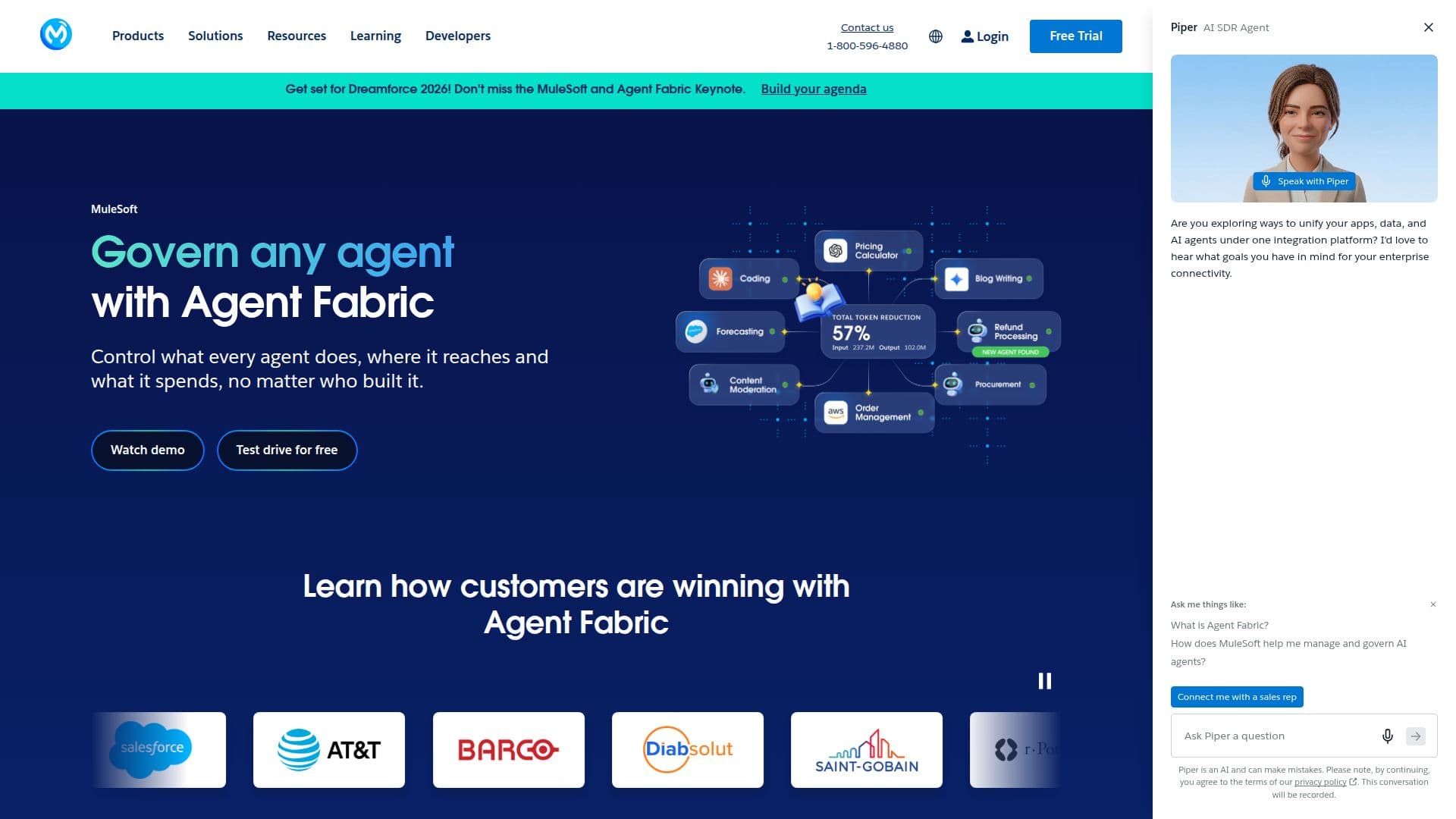 MuleSoft Agent Fabric screenshot