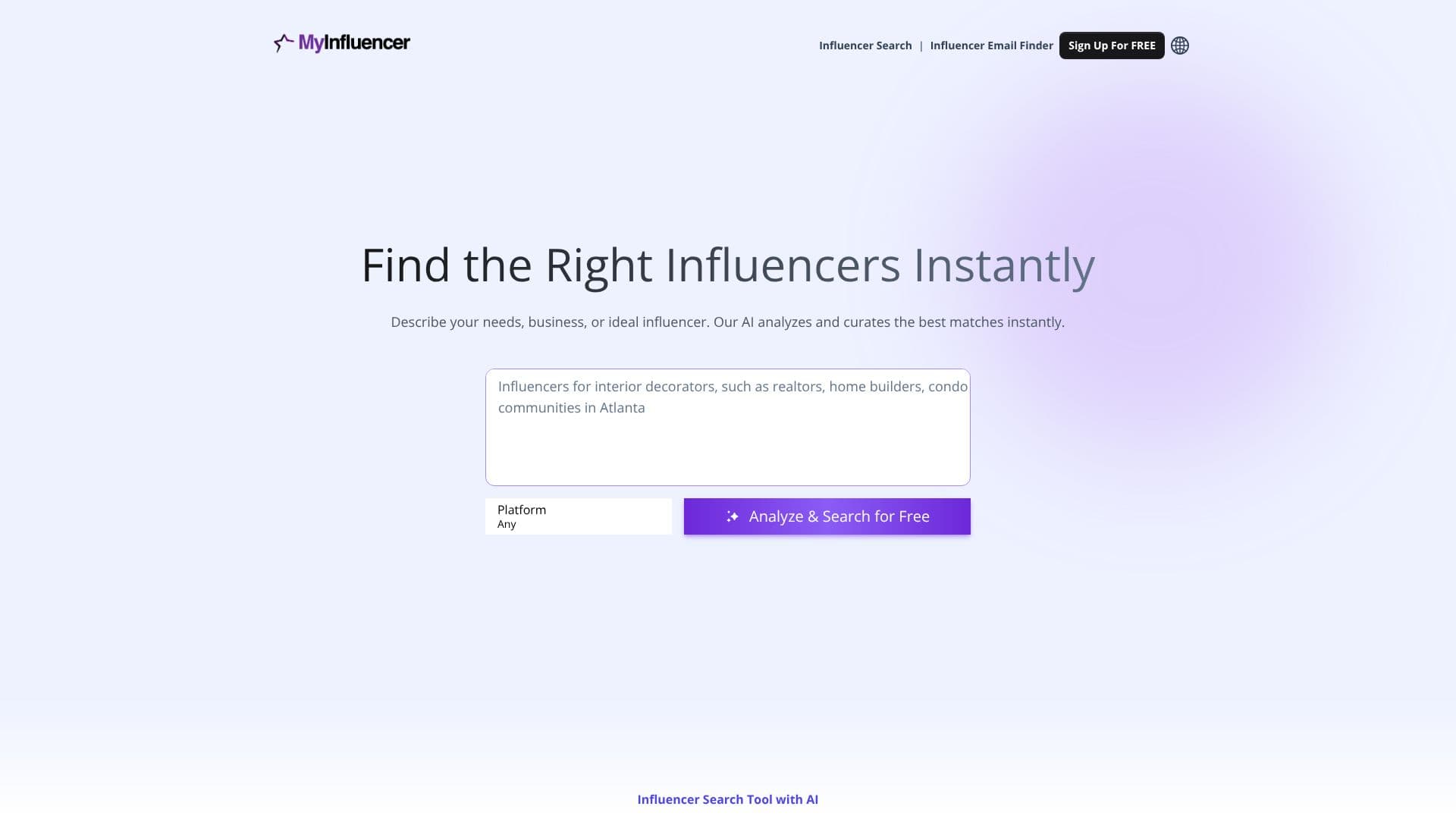 MyInfluencer AI screenshot