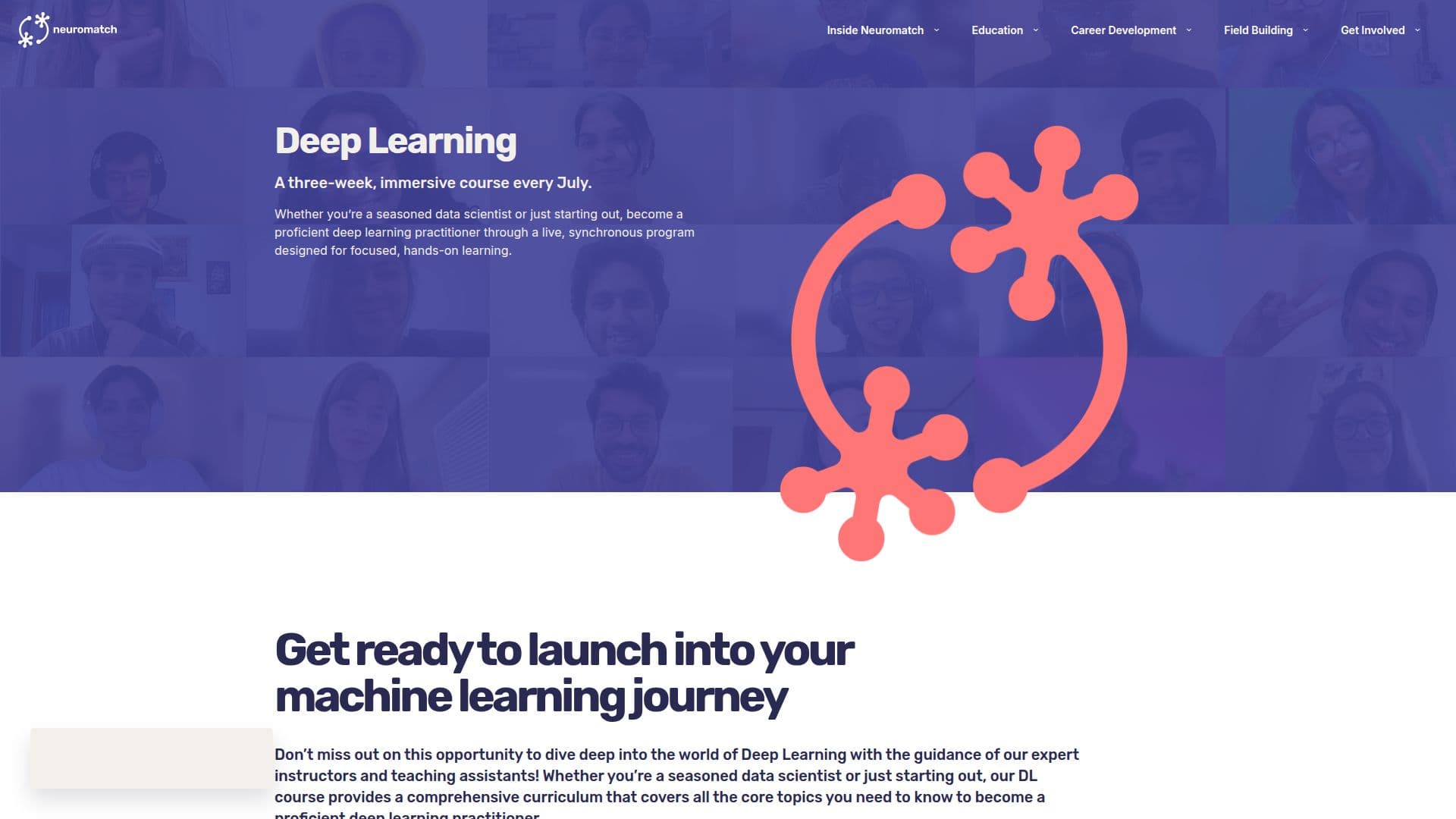 Screenshot von Neuromatch Academy Deep Learning