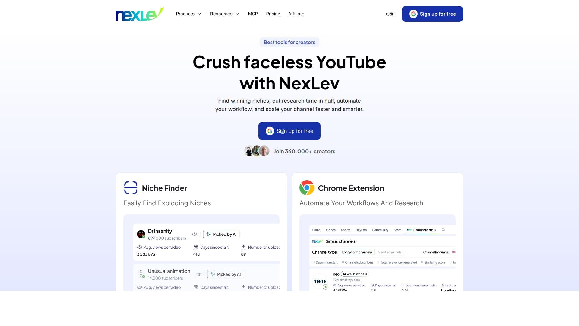 Скриншот NexLev