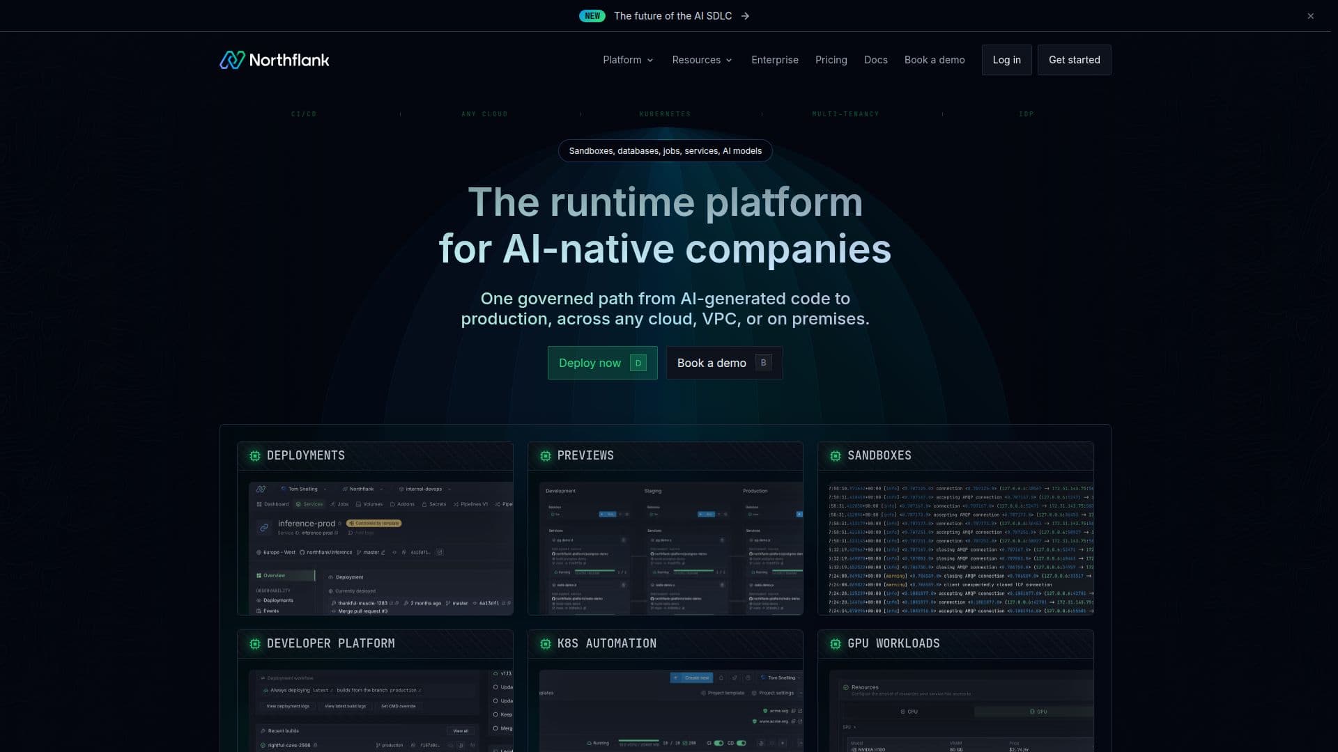 Platform Northflank screenshot
