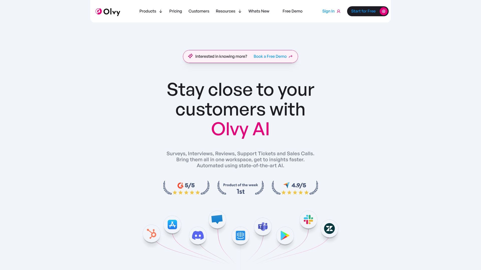 Olvy | 用户反馈管理 截图