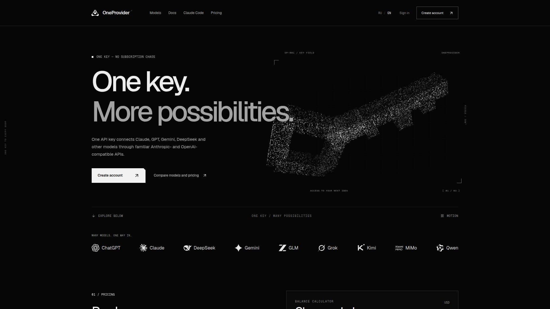 OneProvider screenshot