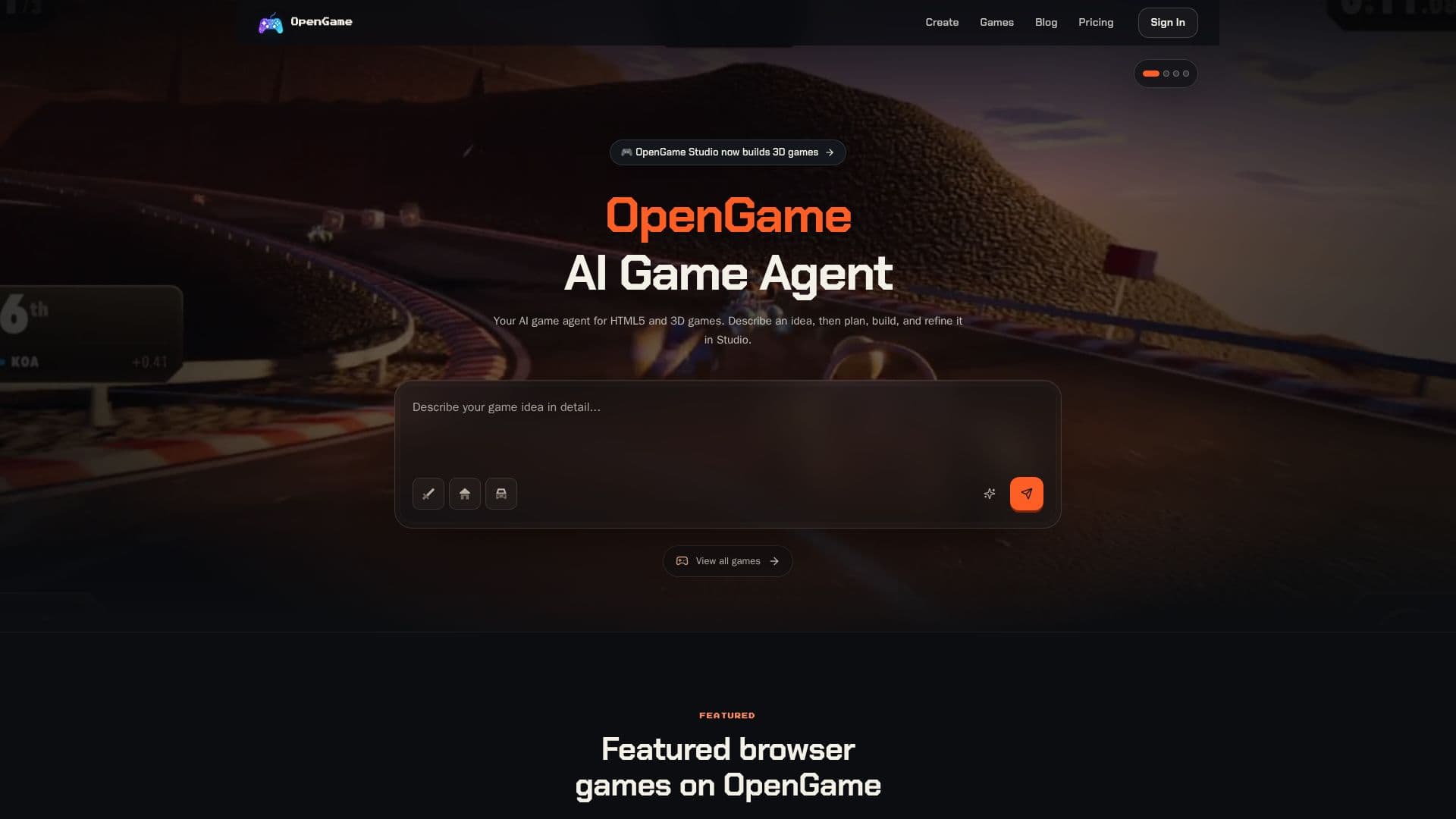 OpenGame screenshot