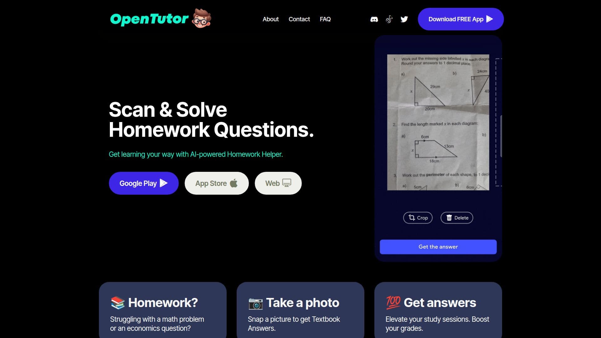 Tangkapan layar Open Tutor App