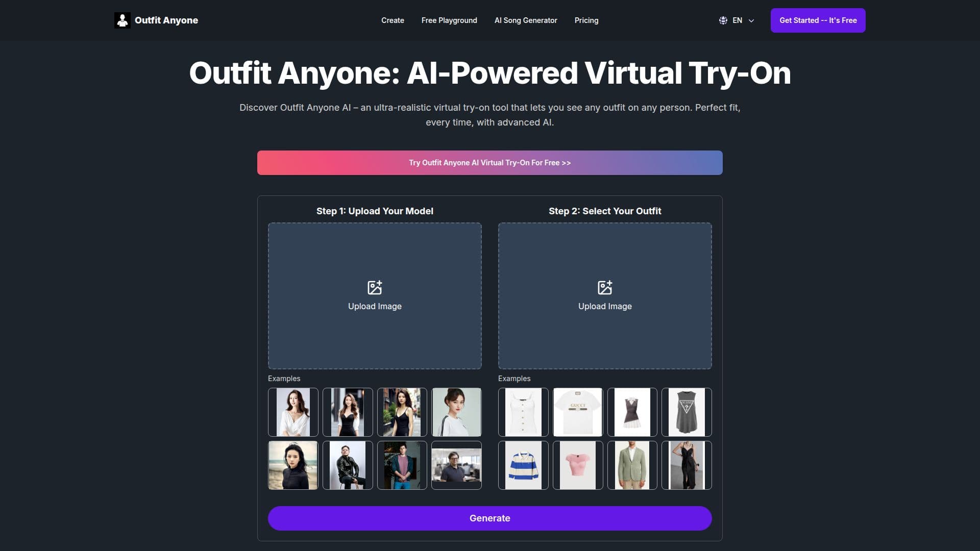 Outfit Anyone: AI Virtuelles Anprobieren screenshot