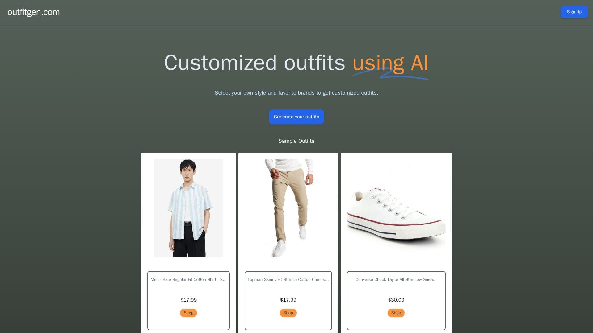 Capture d’écran de OutfitGen