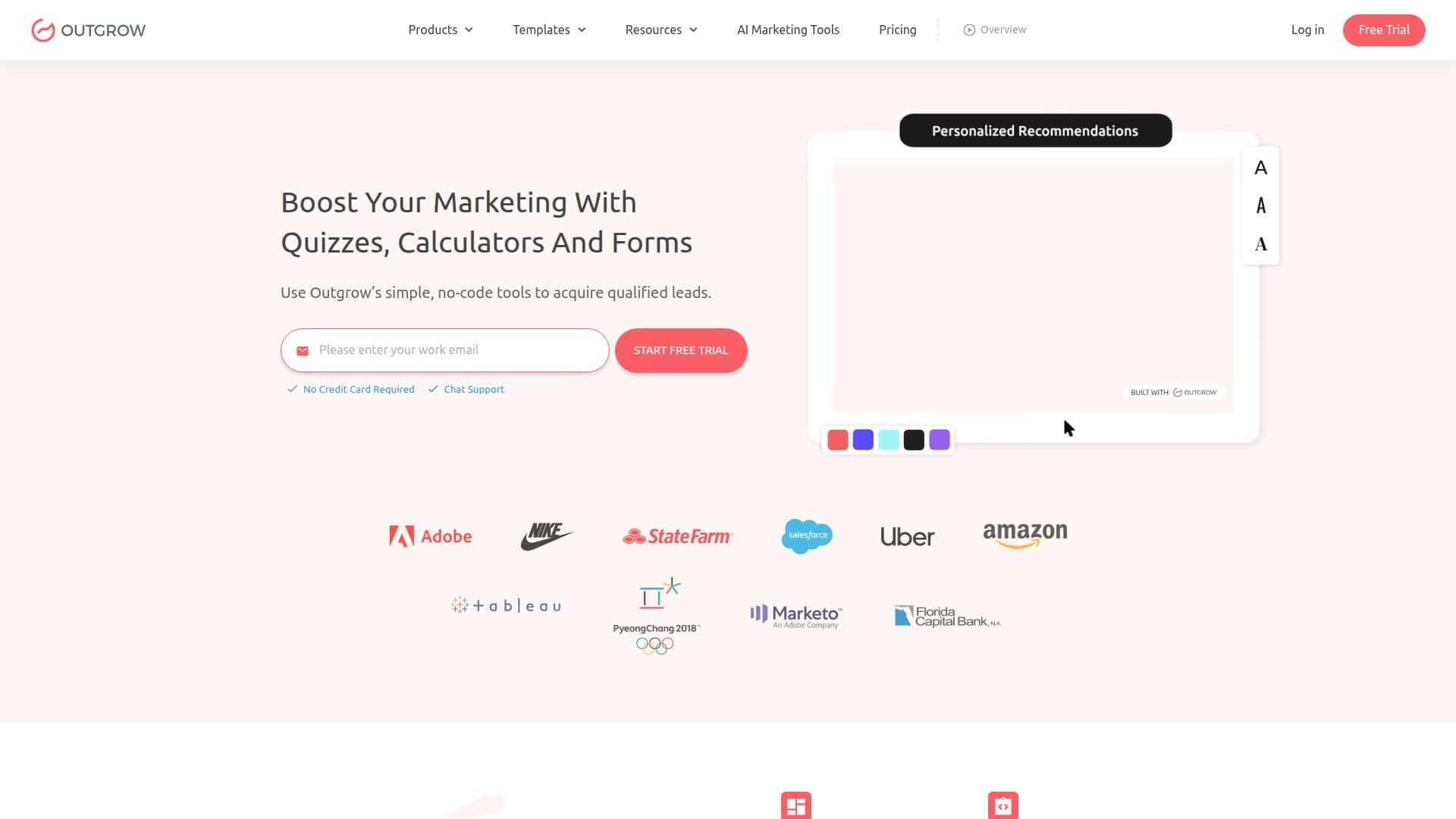 Outgrow screenshot