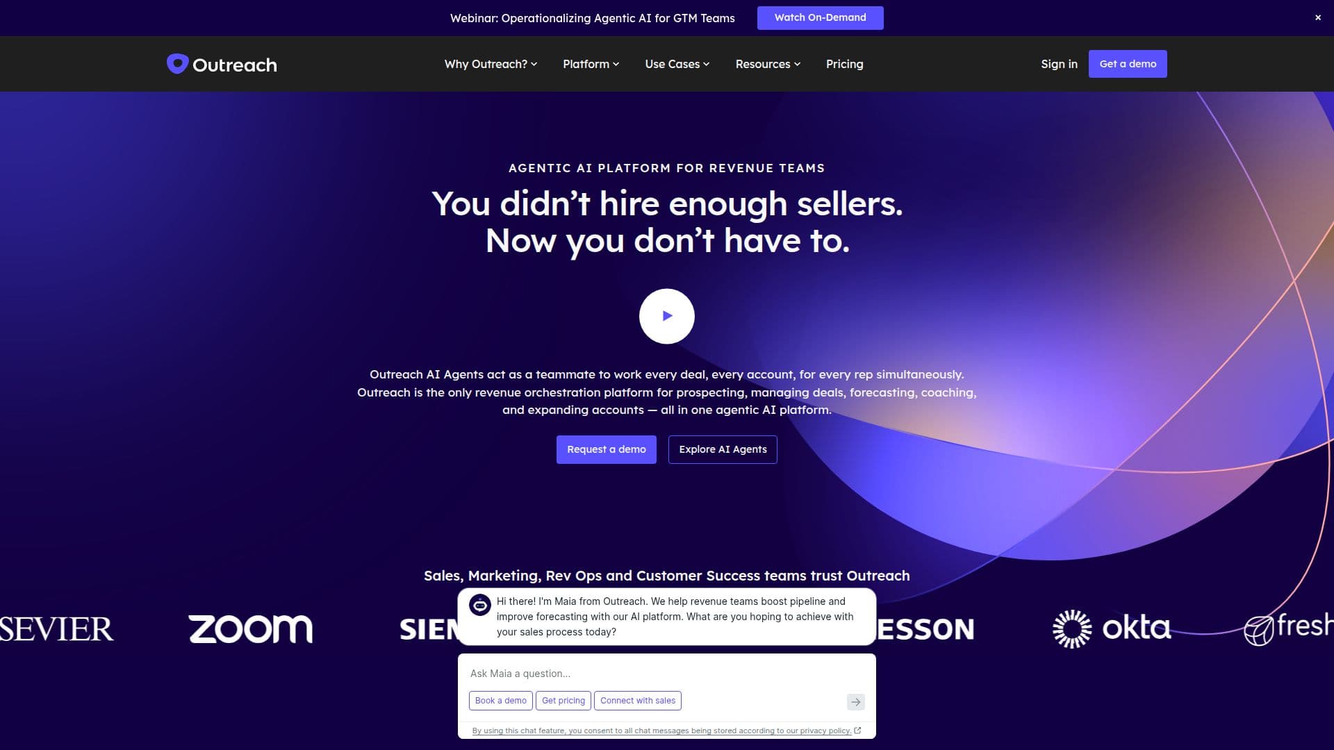 Outreach screenshot