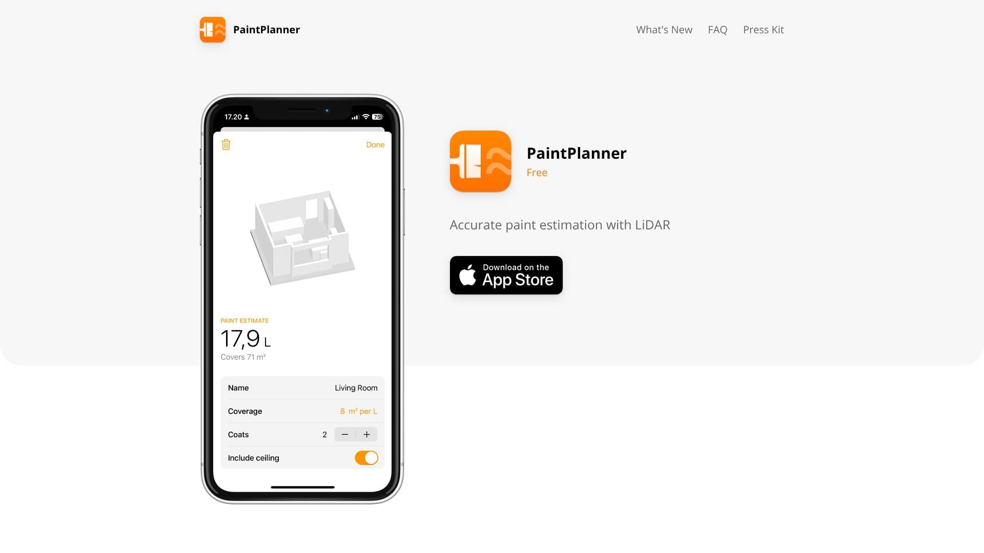 PaintPlanner のスクリーンショット