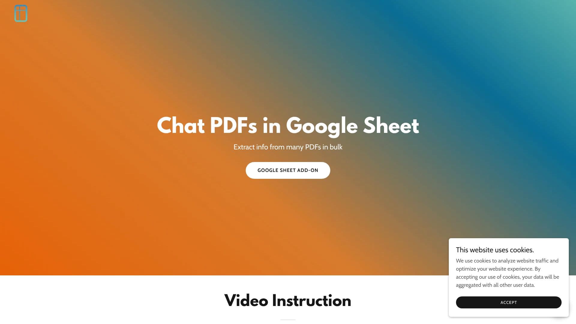 Screenshot von PDF AI Sheet
