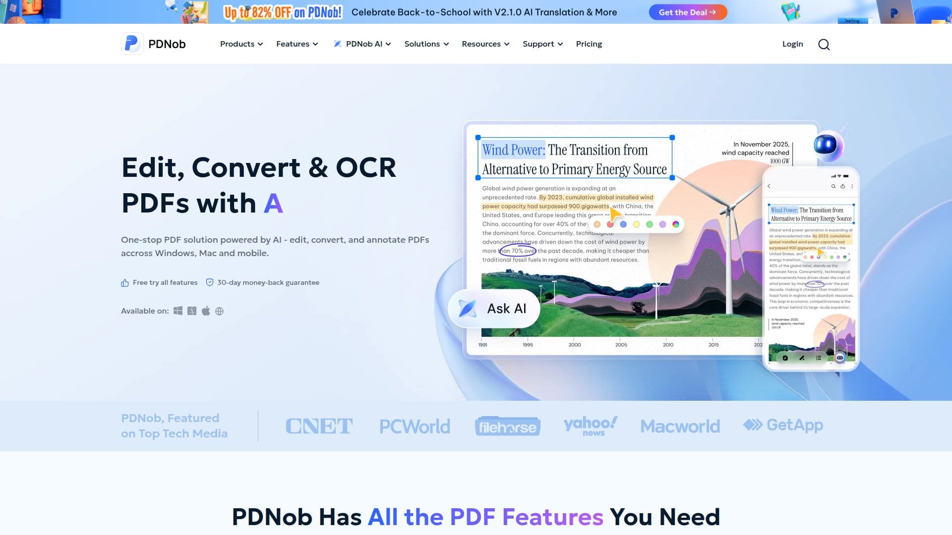 PDNob PDF Editor screenshot