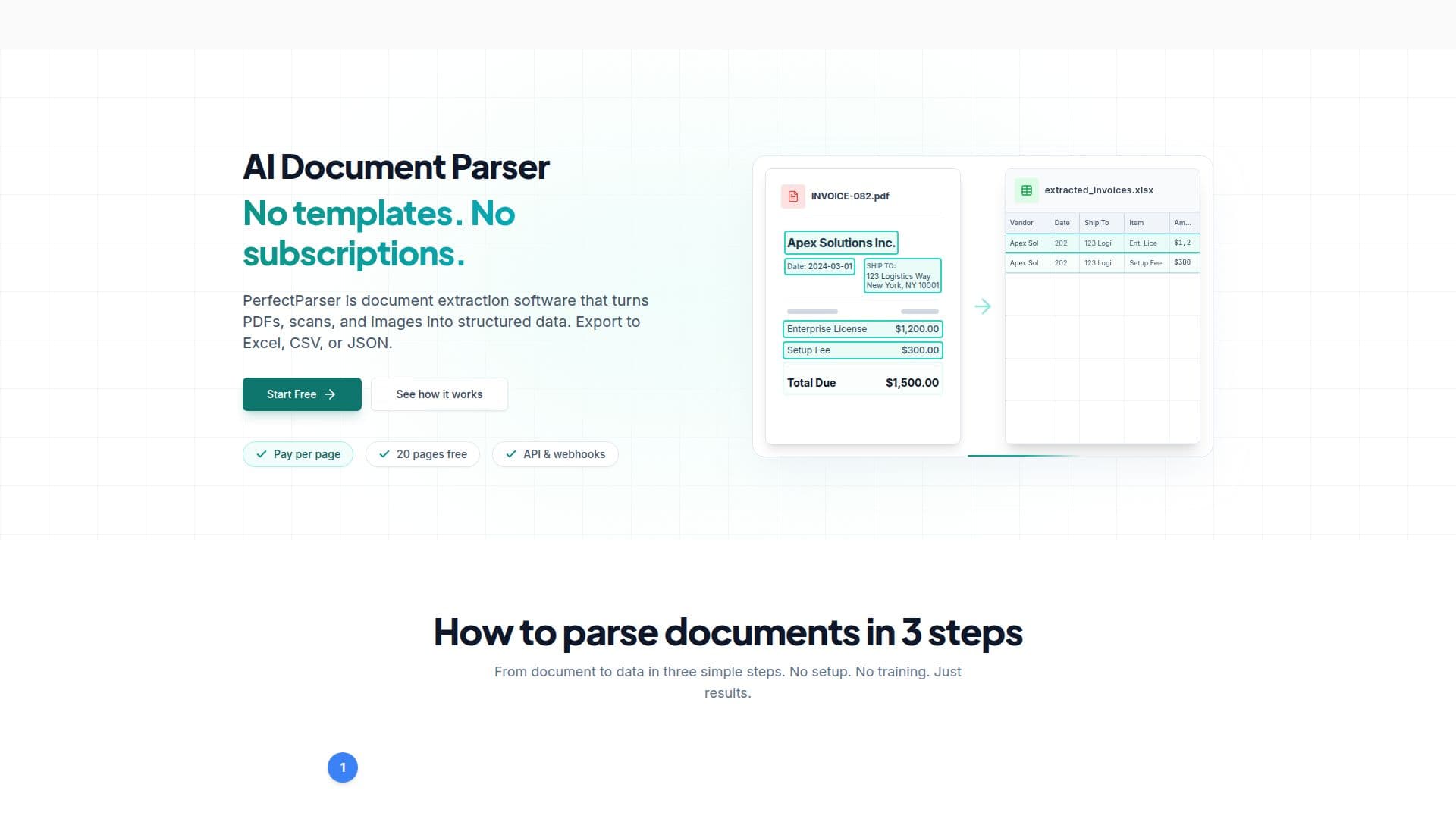 PerfectParser 스크린샷