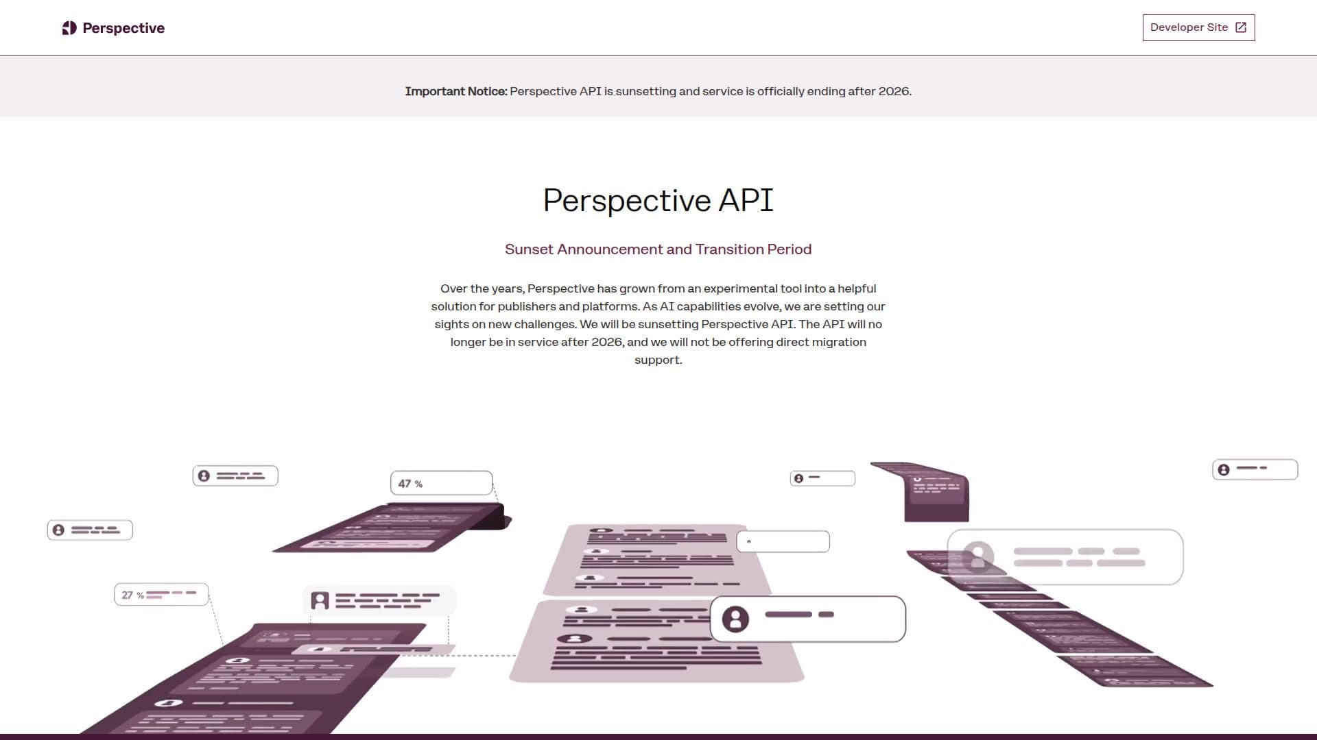Perspective API screenshot